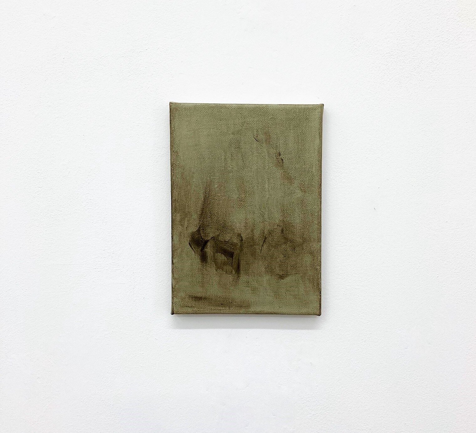 WATER BOY Oil, emulsion, chalk paint, canvas, wooden support 21 x 15 cm. 2018