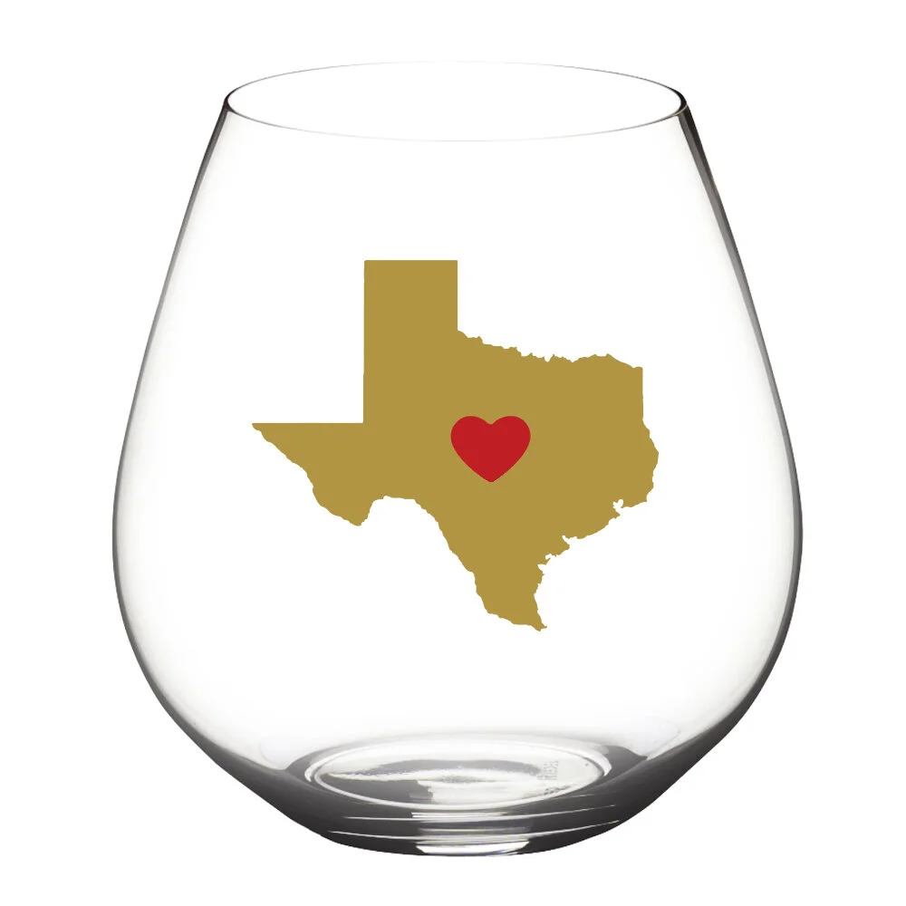 State of Wine- 2 Pack- Gold Texas, Red Heart