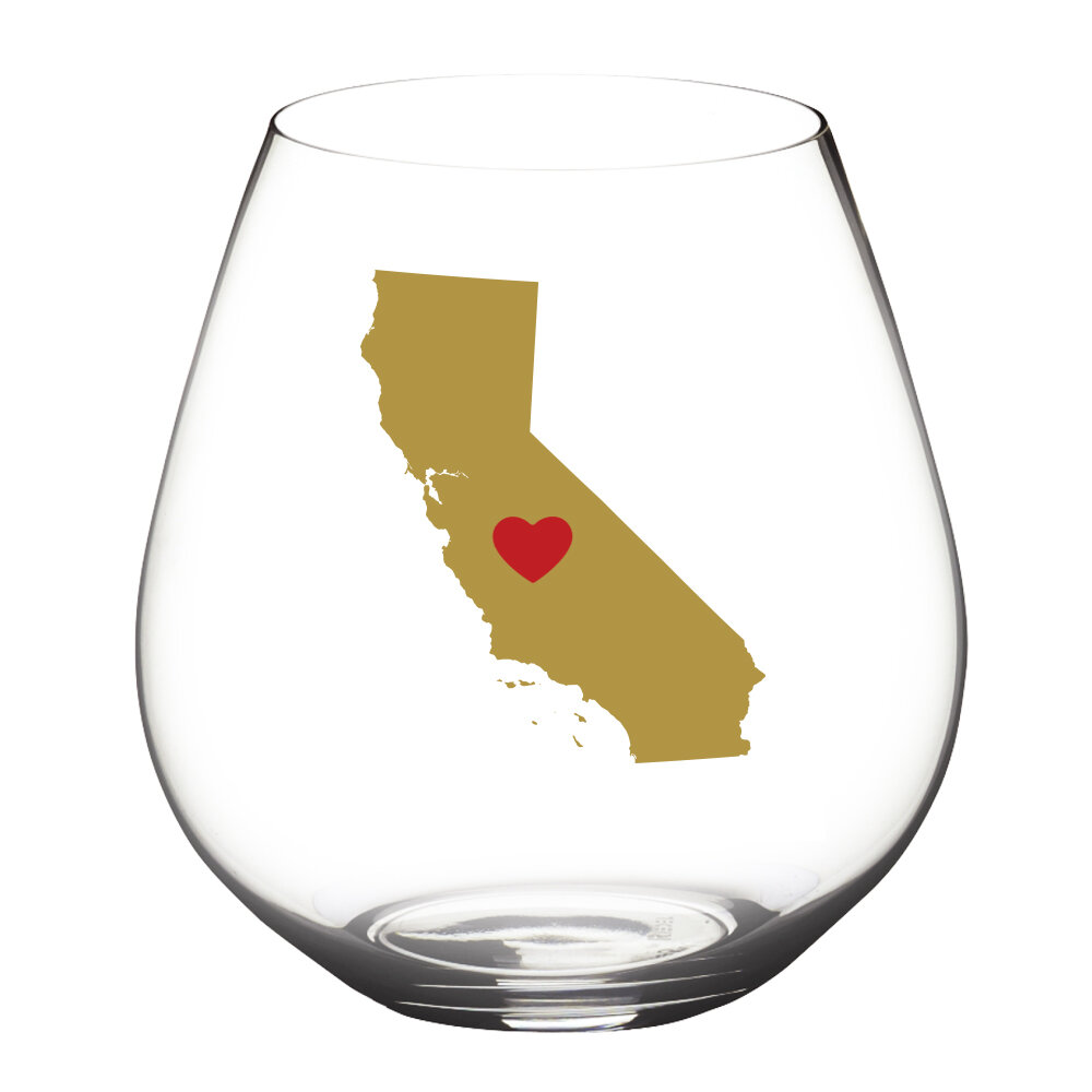 State of Wine- 2 pack- Gold California, Red Heart
