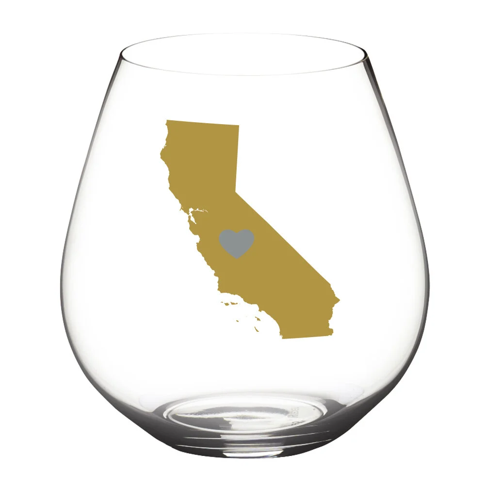 State of Wine-2 Pack- Gold California, Silver Heart