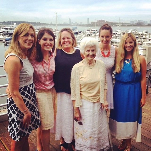 mom is the beautiful blonde on the left - i know, right?