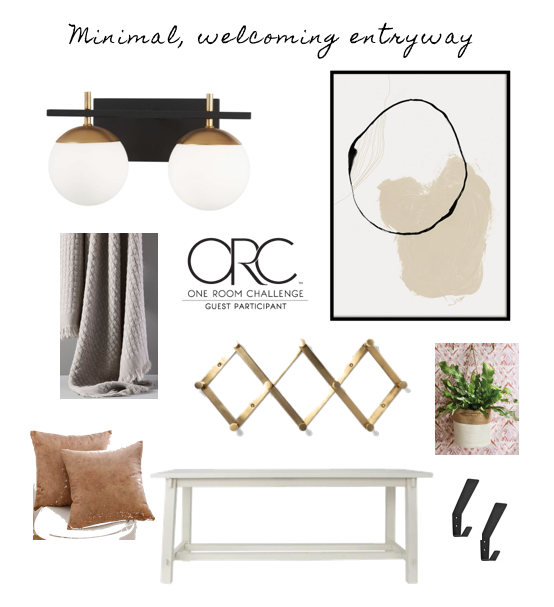 One Room Challenge | Week 1 | Intentions for a Minimal Entryway — The ...