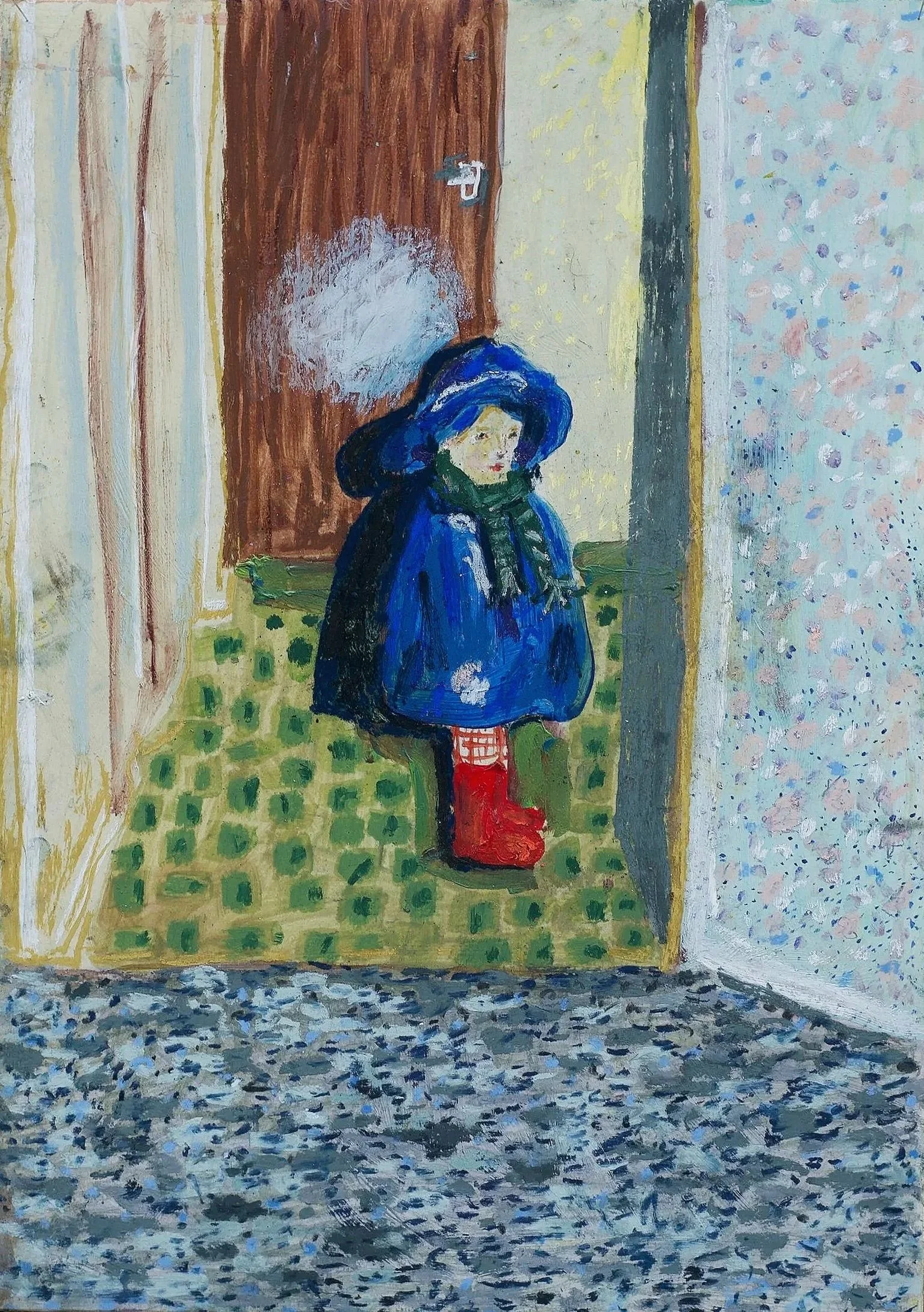 Blue Rain Coat
