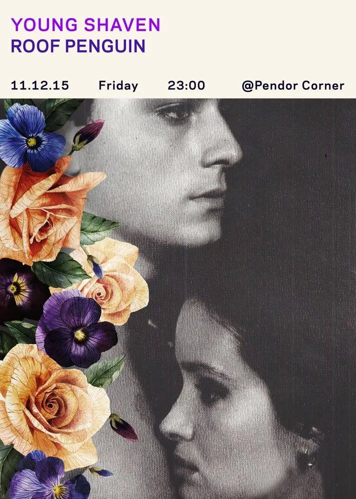 The Young Shaven. 11.12.15 Pendor Corner with Roof Penguin poster by Zeynep.