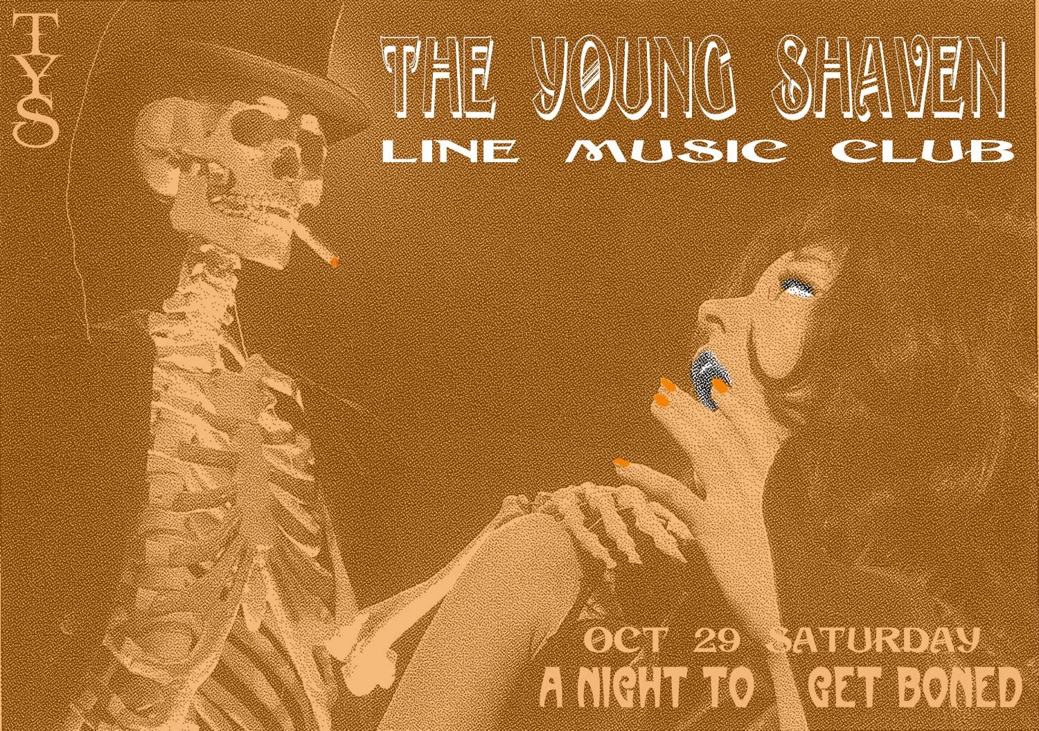 The Young Shaven Line Music Club Poster