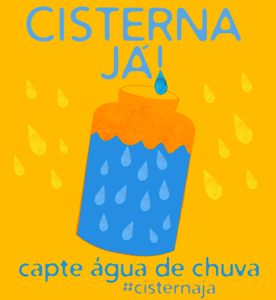 A poster promoting Vicinius Pereira's household rainwater capture concept