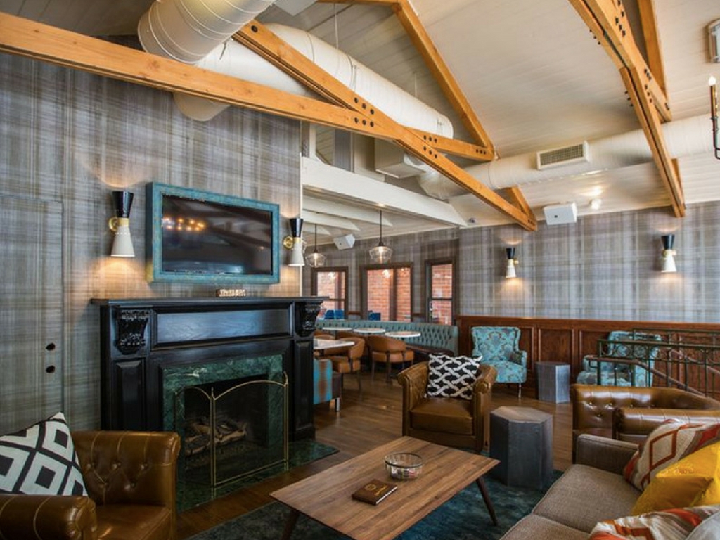 Another lounge area perfect for those who love catching a bite and watching the game!