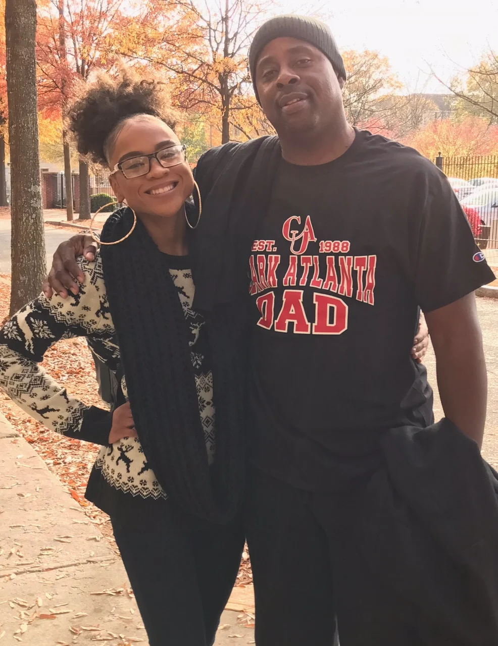 On our visit to Clark Atlanta University My Hubby Scored this t-shirt! Proud Dad!