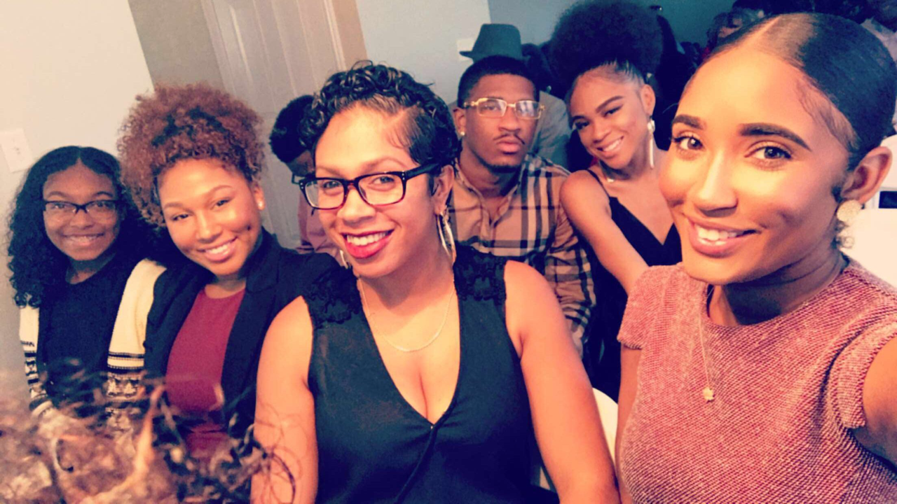 The next generation of grown folks! LOLL Loves these beautiful young people! My baby in the back in black sitting next to her cousin Ryan! 