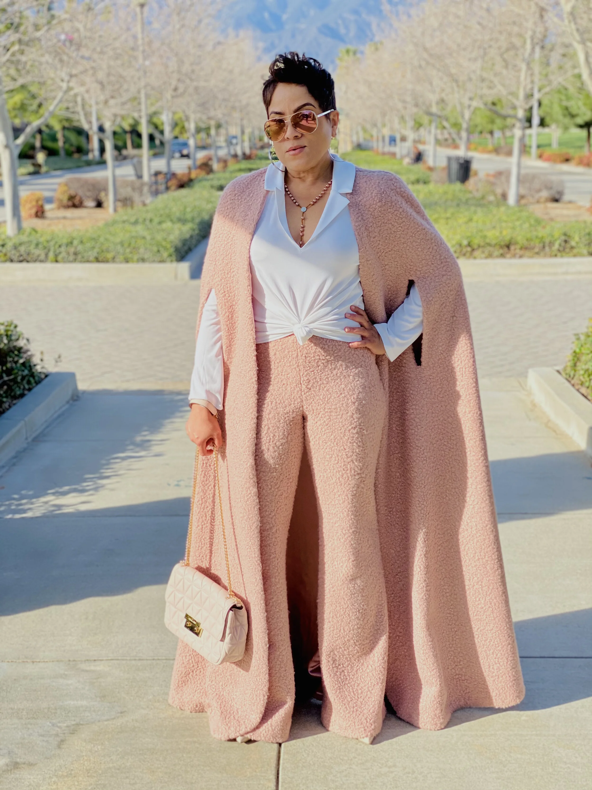 Rose/Blush Boucle Ensemble!