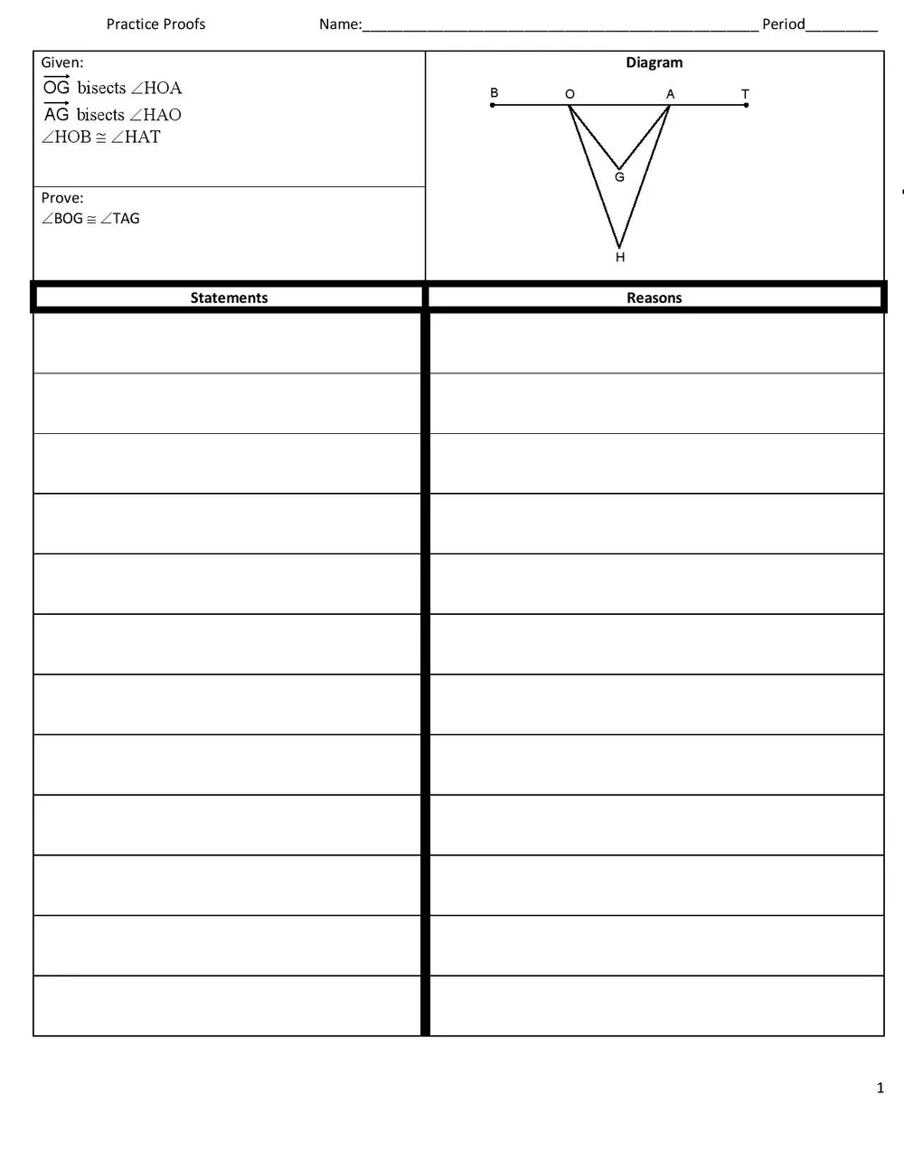 17 Geometry Proofs Harder SSS SAS HL ASA CPCTC 2 Column — Ascend Test Prep