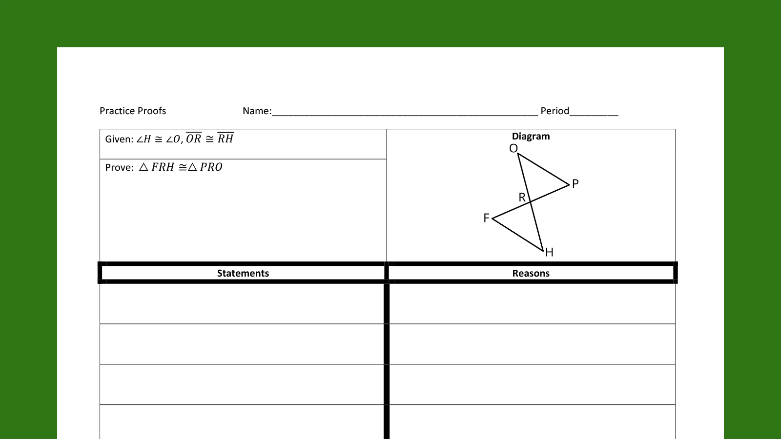Geometry Proofs