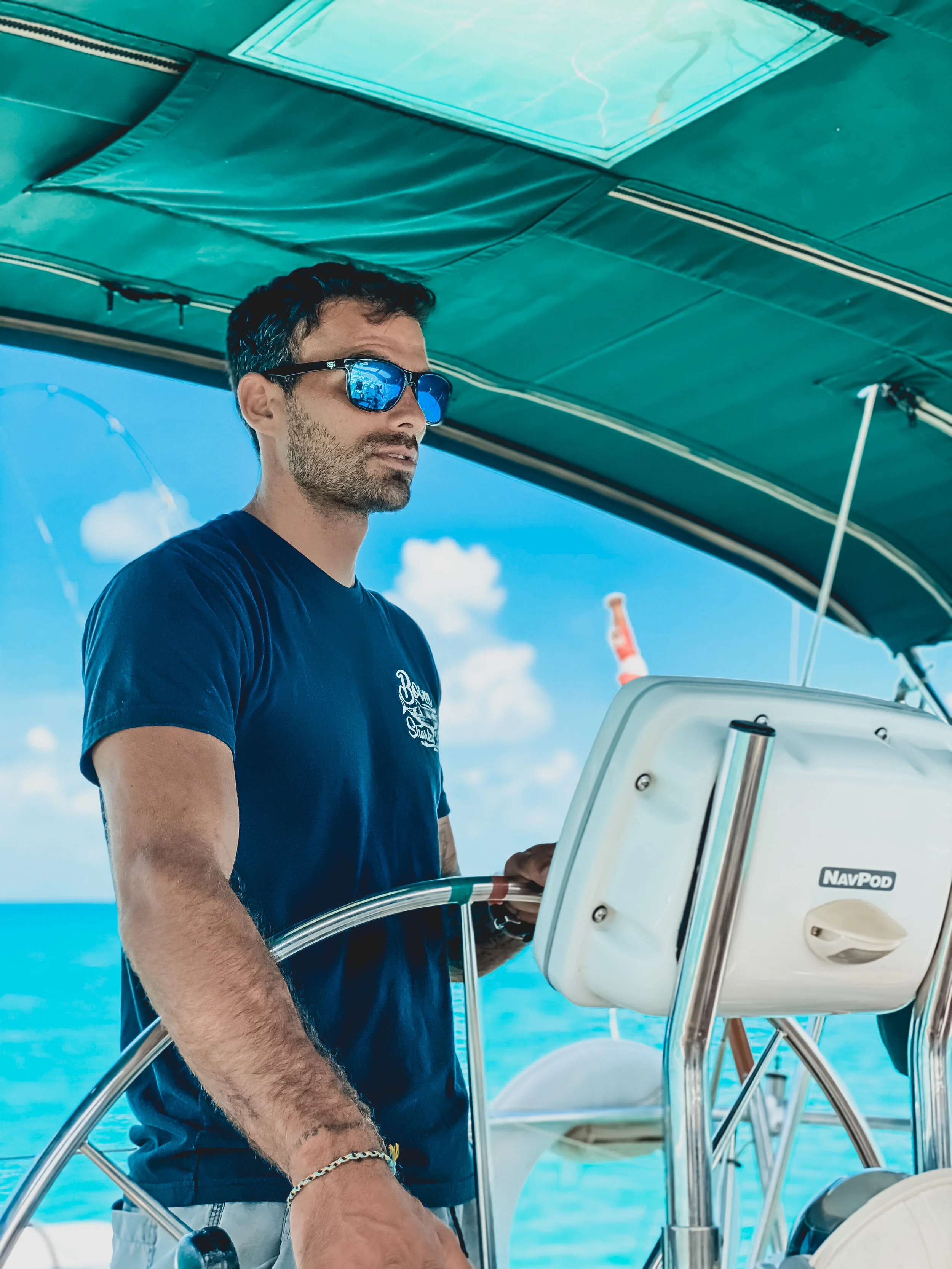  Captain David Langlois on Boom Sharkalaka. 