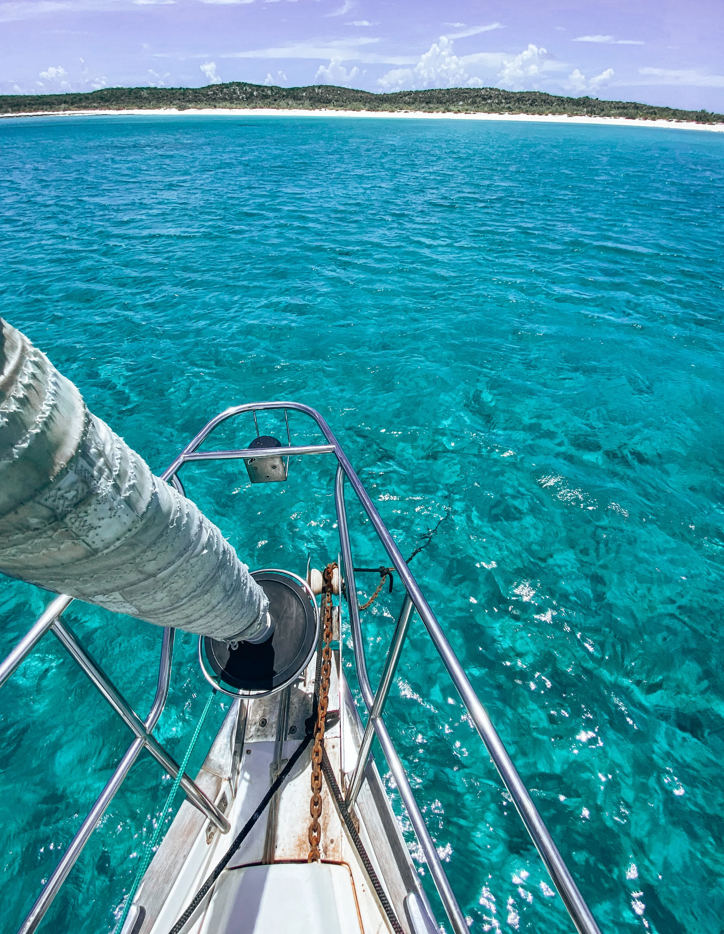  On our way to remote islands in the Bahamas on board of Boom Sharkalaka.  
