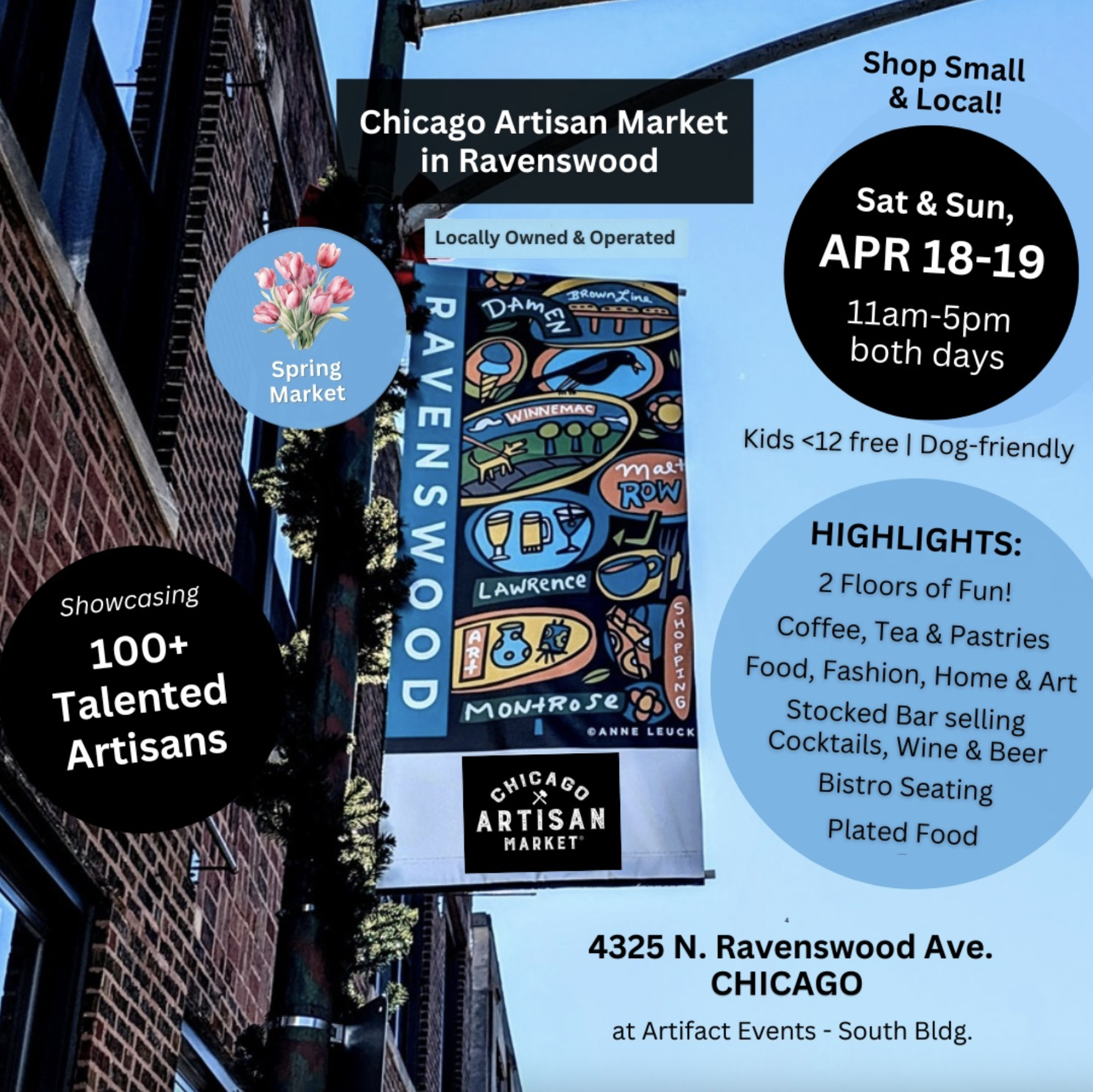 April 18 &amp; 19, 4325 N Ravenswood Ave, Chicago