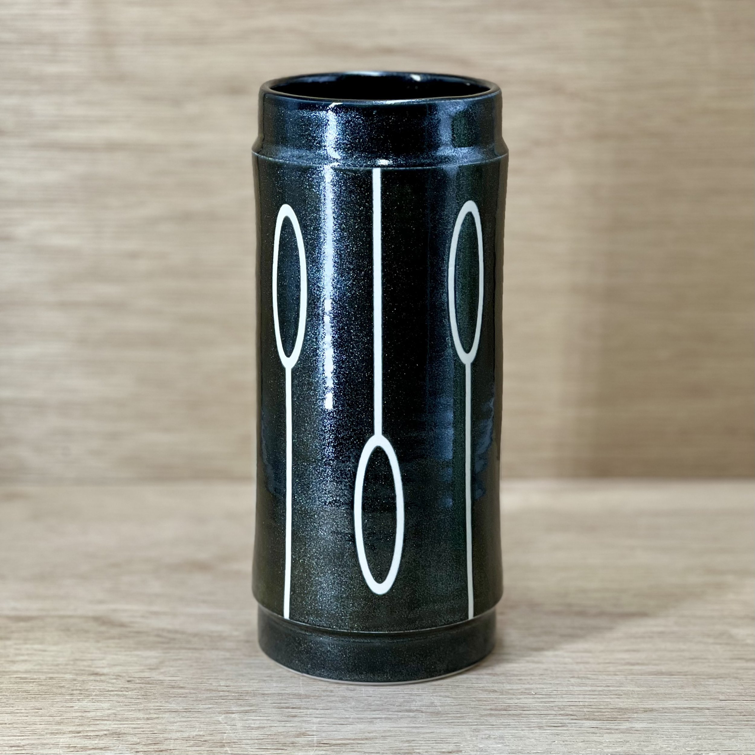 Vase - Midcentury Ovals, Sparkles