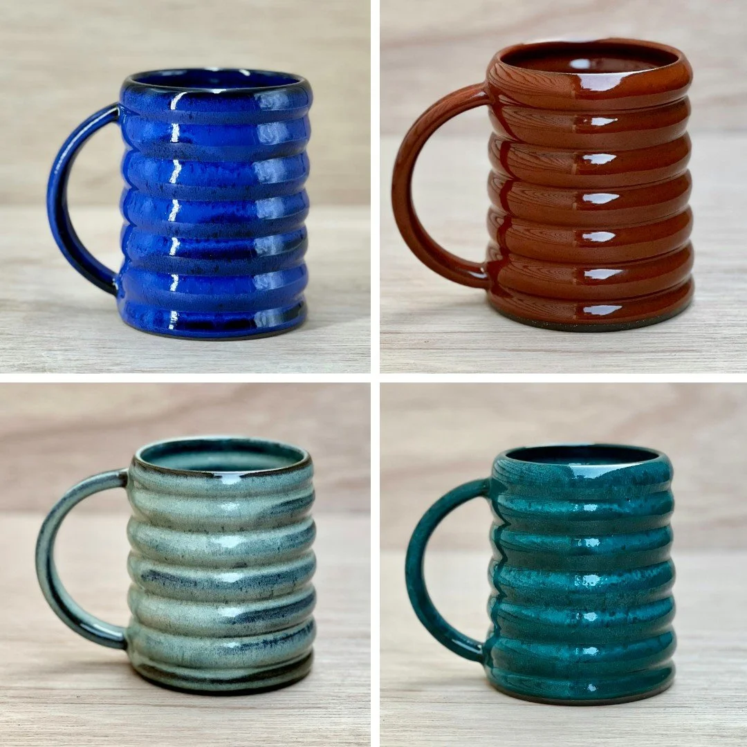 Dark Stoneware Mugs