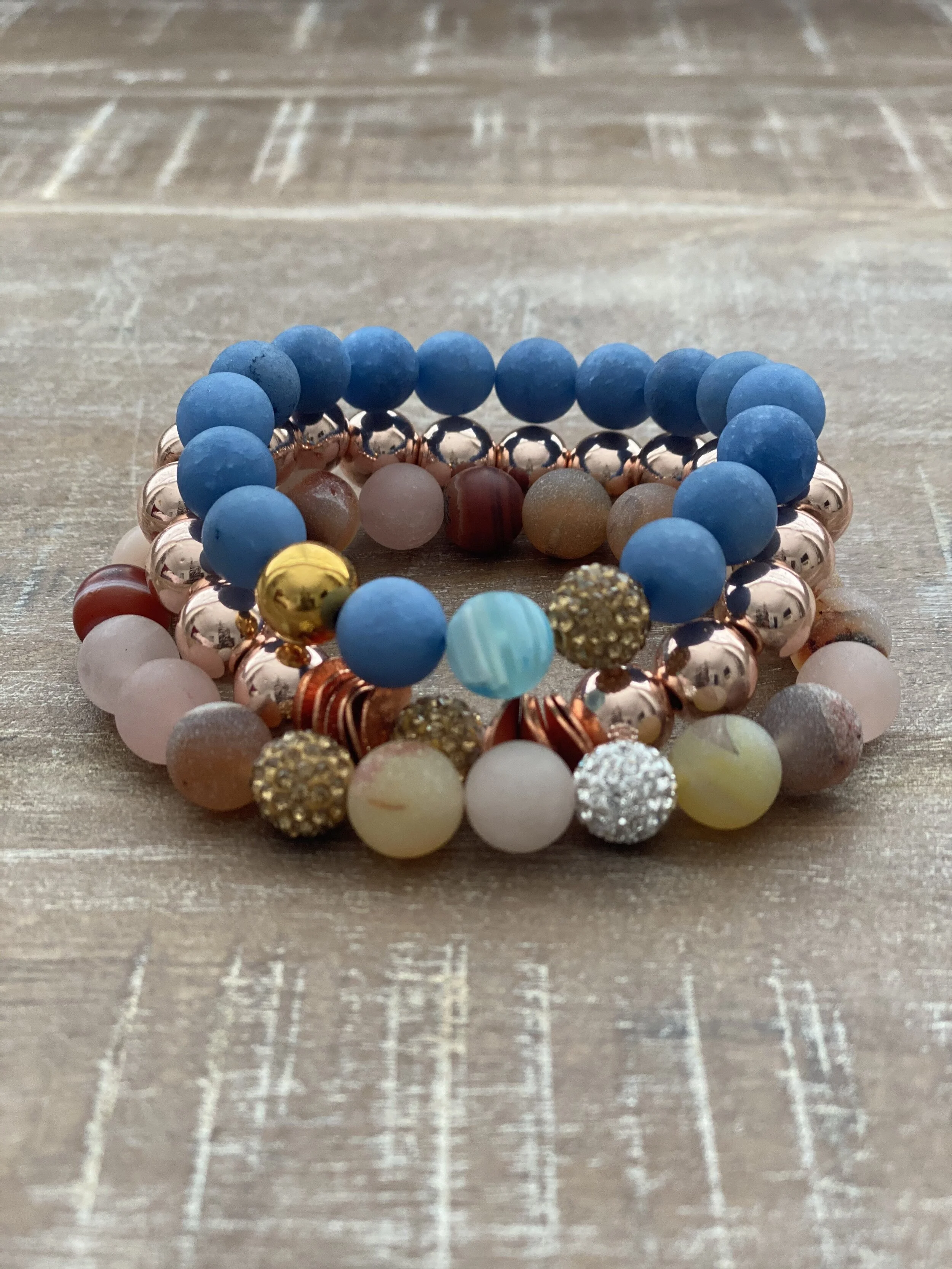 "Winter Gold" 3 PC Bracelet Set