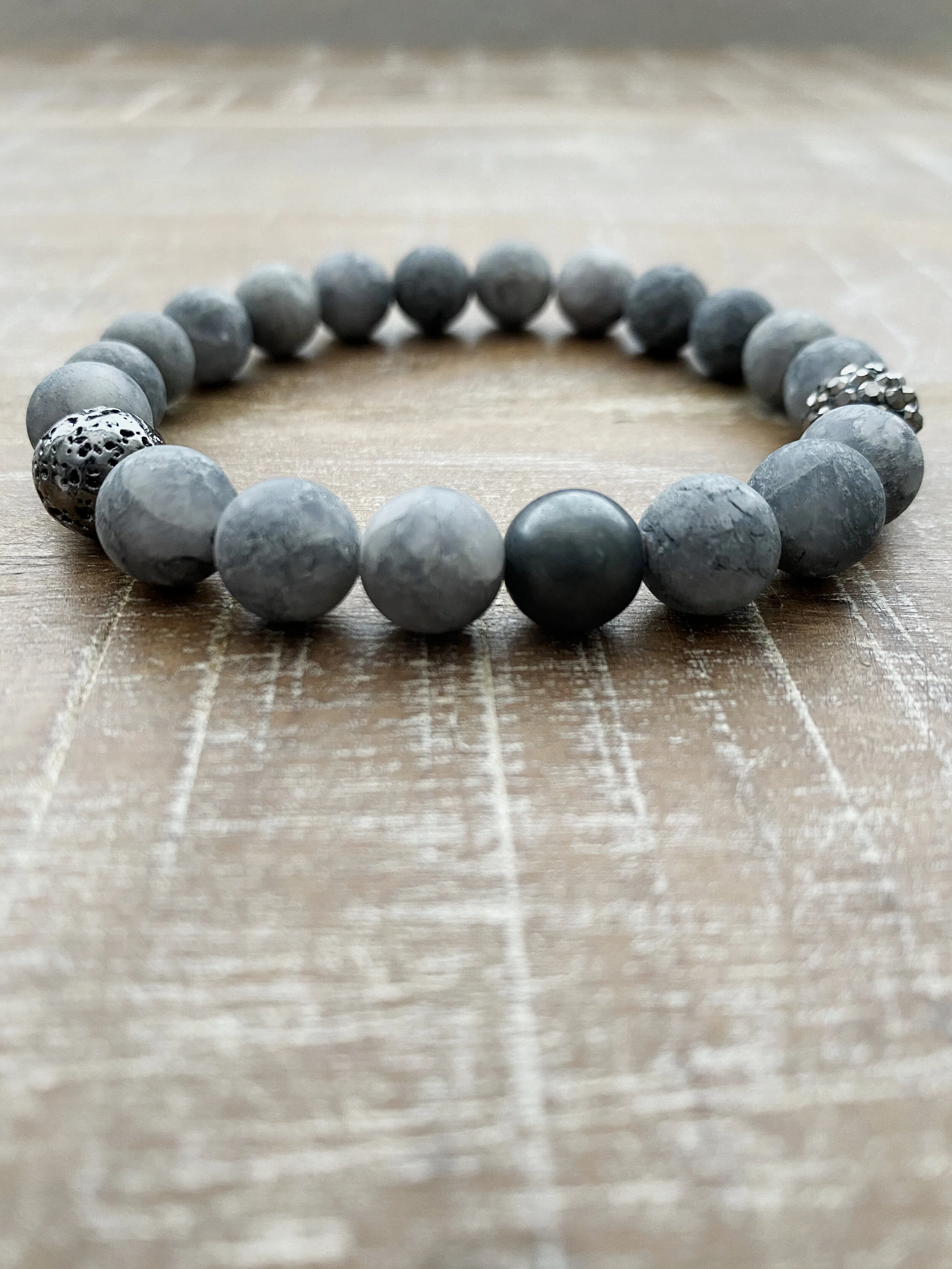 Men's Grey Goals Bracelet 