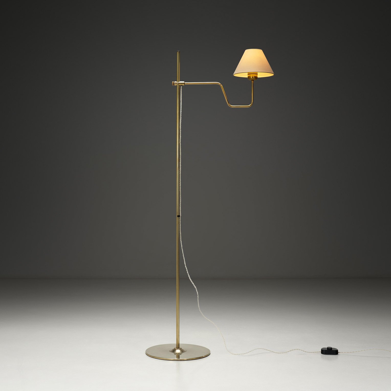 Hans-Agne Jakobsson Model "G-192" Floor Lamp for Markaryd, Sweden Second half of the 20th century