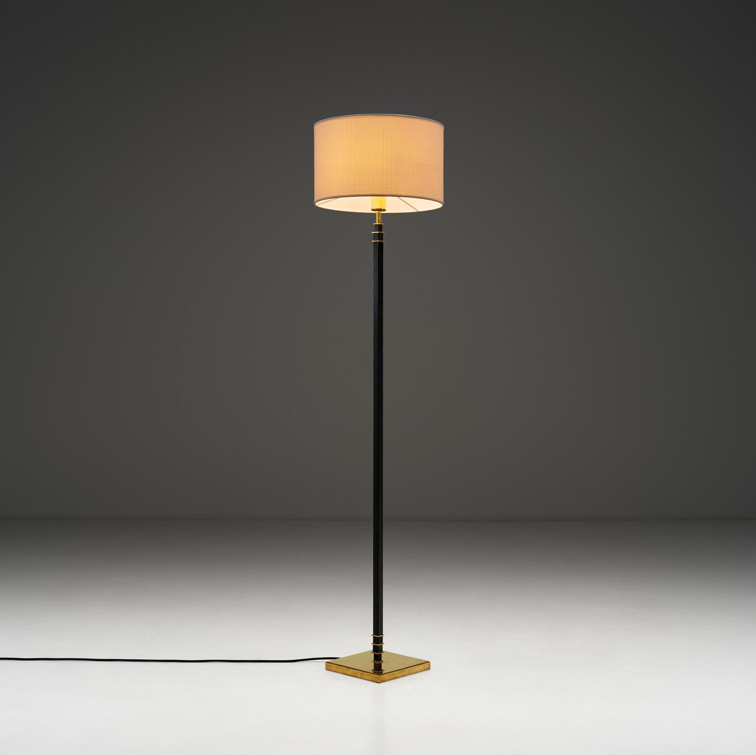 Model "2822" Floor Lamp with Geometric Elements by KLK, Sweden Mid-20th Century