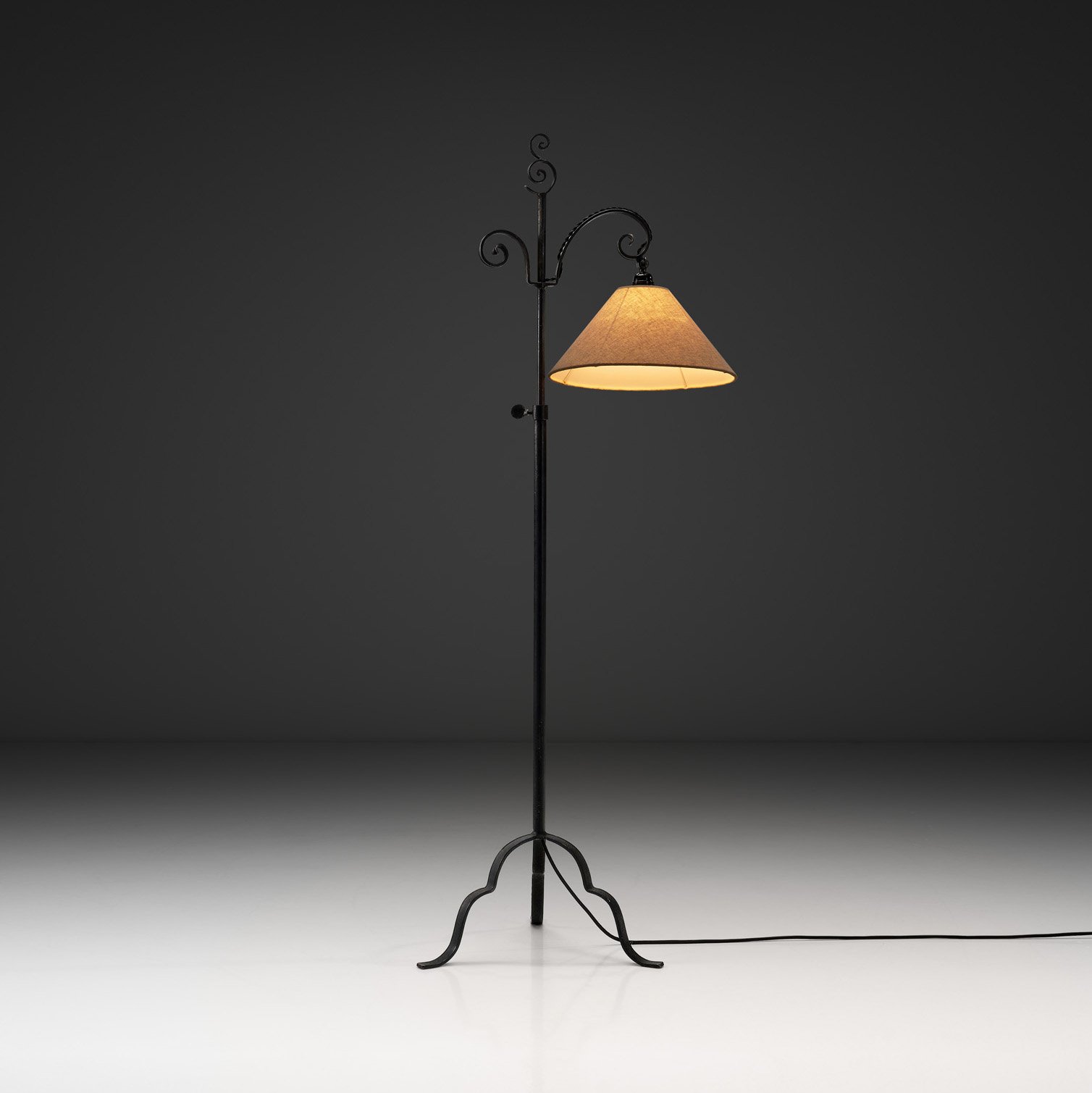 Model "15101" Floor Lamp by Harald Notini for Arvid Böhlmarks Lampfabrik, Sweden 1930s