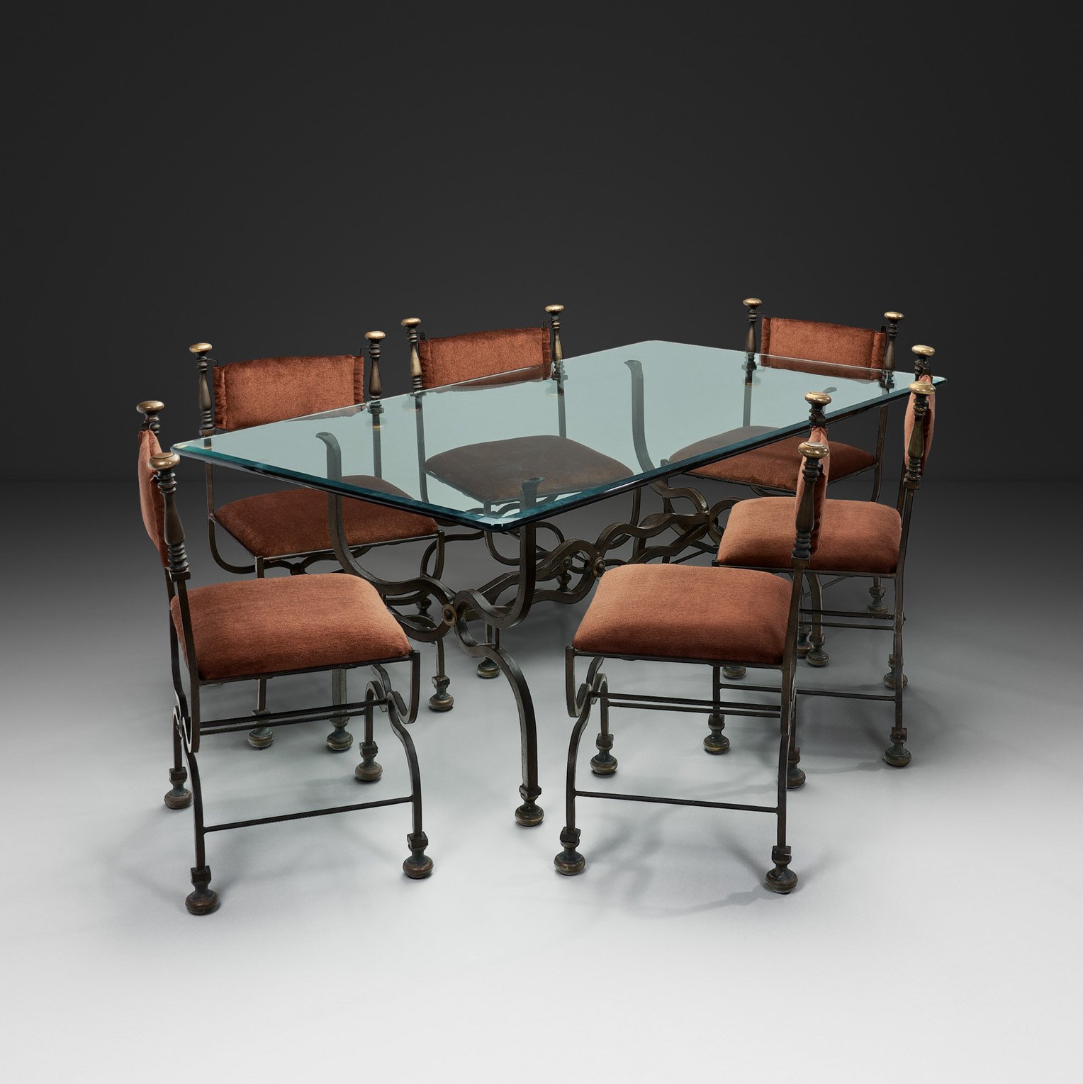 Savonarola Dining Set, Italy 1960s