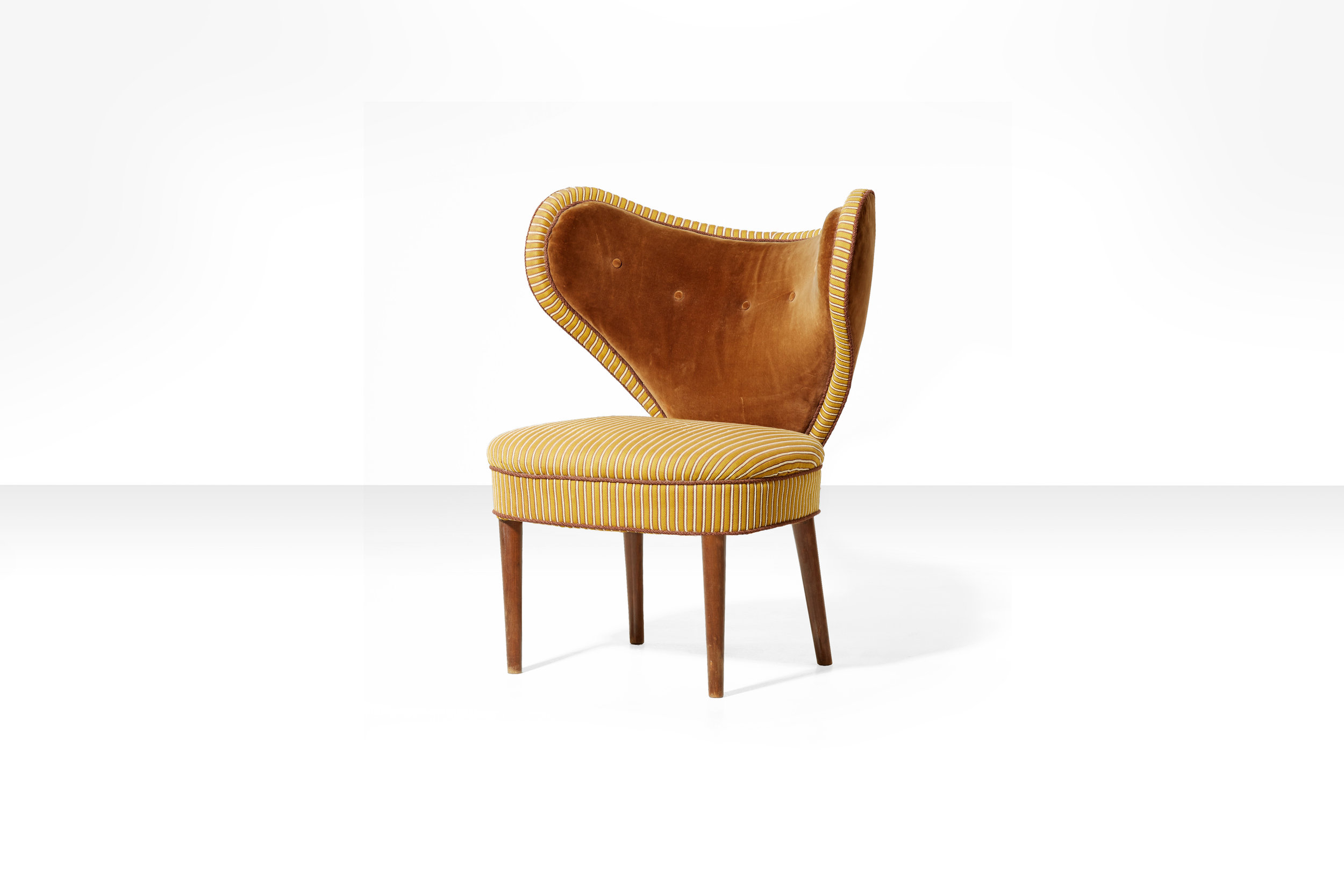 Hjertestolen ('Heart chair') by Brøndbyøster Møbel & Trævarefabrik, Denmark 1950s (sold)