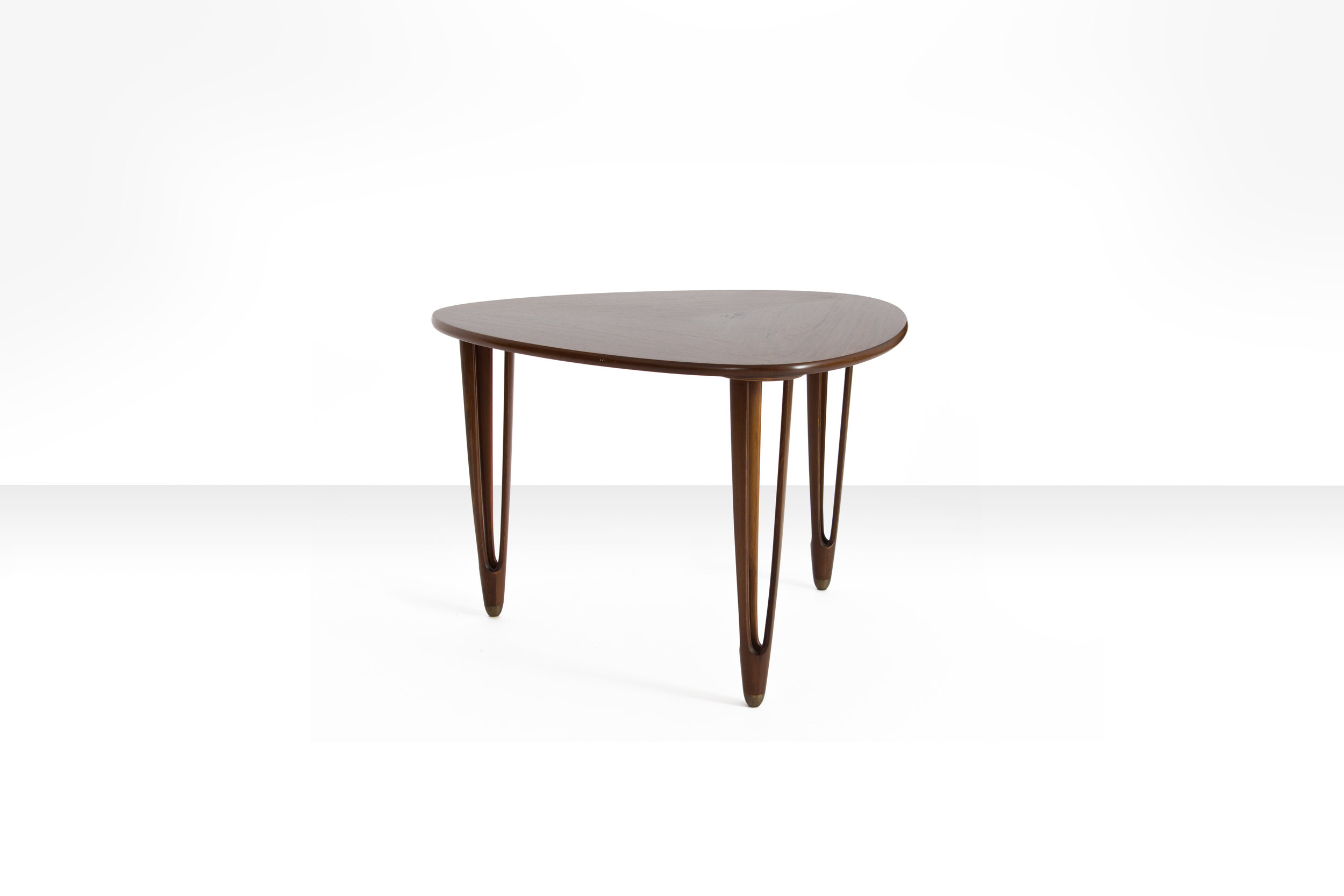 Triangular Coffee Table by B.C. Møbler, Denmark 1950s (sold)