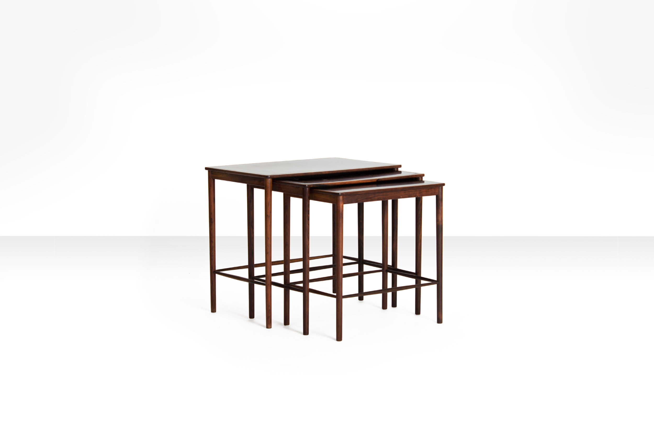 Rosewood Nesting Tables by Kaj Winding, Denmark 1956 (sold)