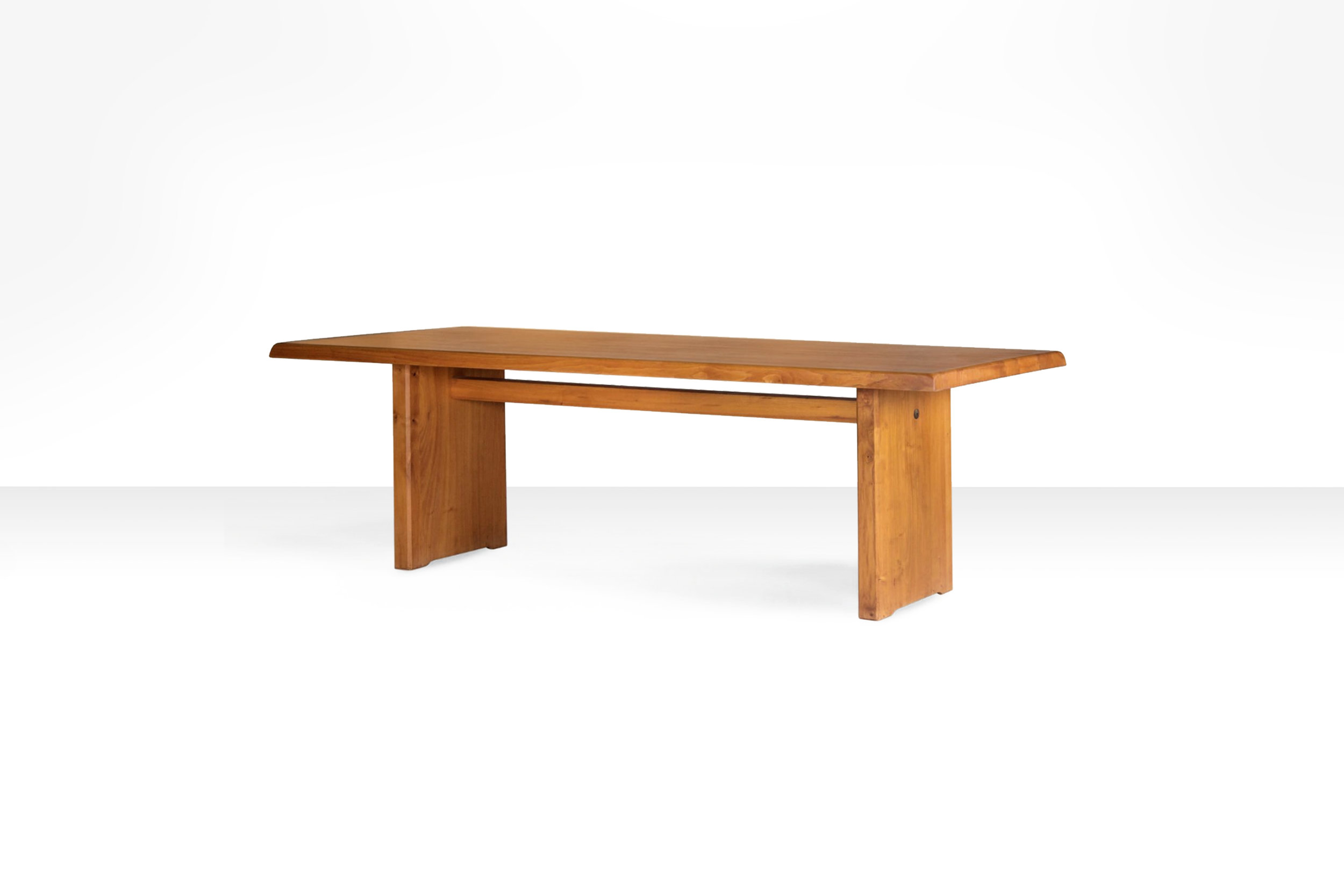 Pierre Chapo T14D Dining Table in Solid Elm, France 1970s (sold)