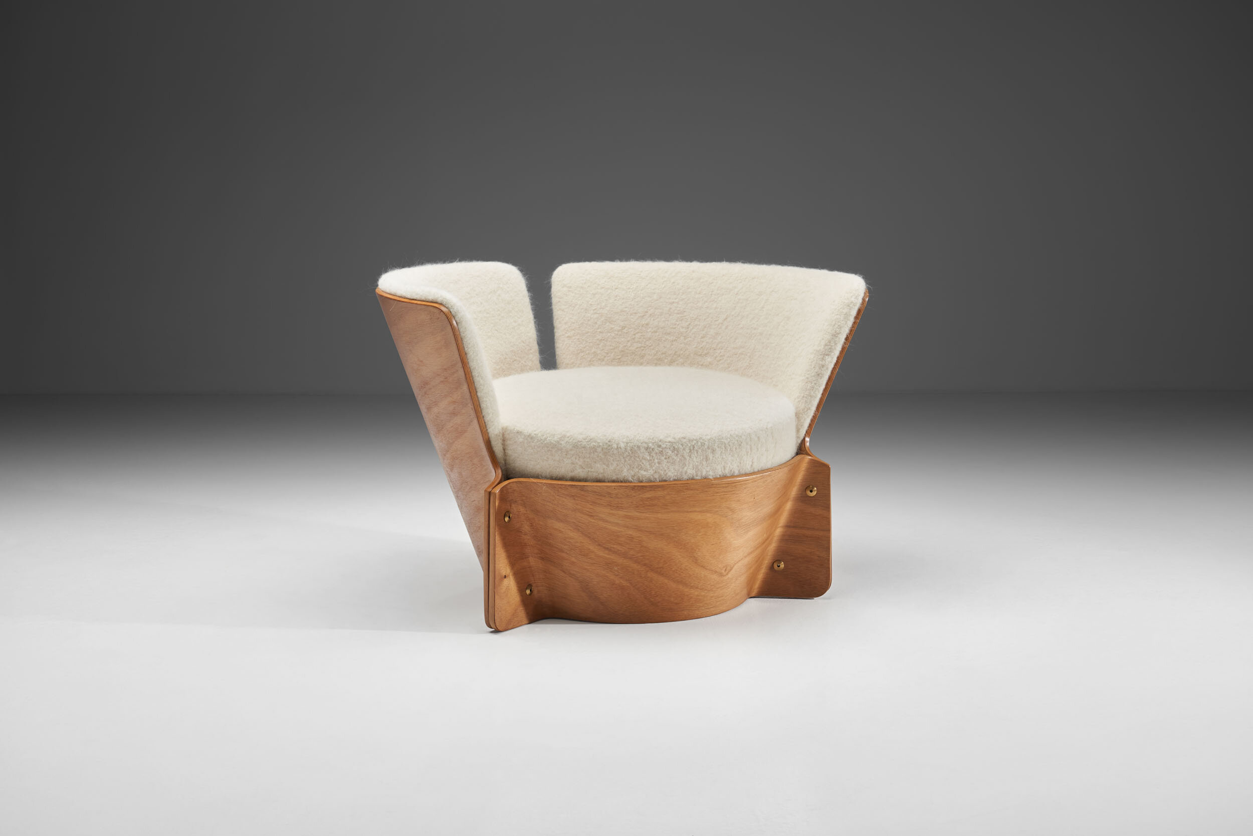 “Roset” Chair by Ole Gjerløv-Knudsen and Torben Lind, Denmark 1970s