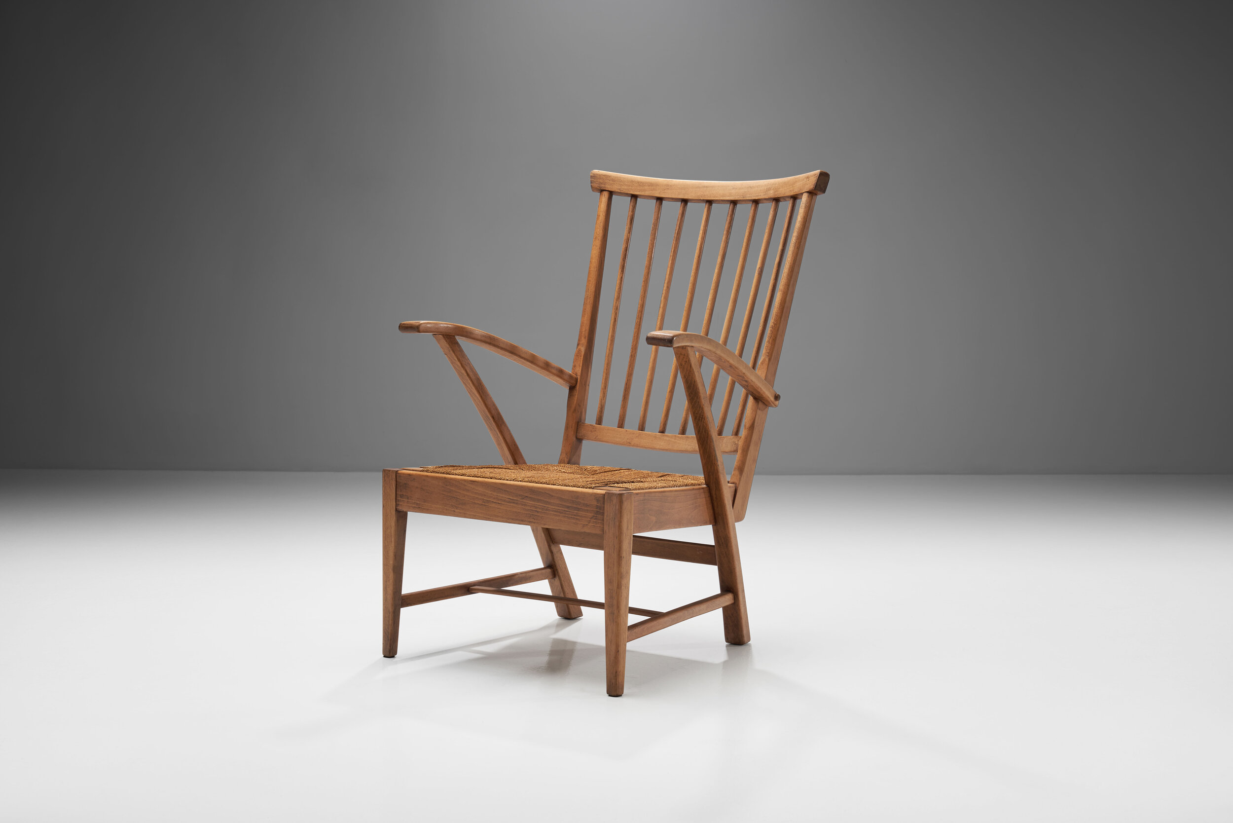 Wooden Armchair, The Netherlands ca 1950s - 1960s (sold)