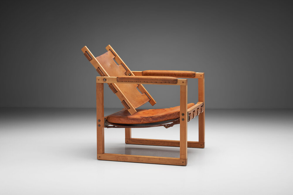 Safari Chair By Peder Hansen In, Leather Safari Chairs
