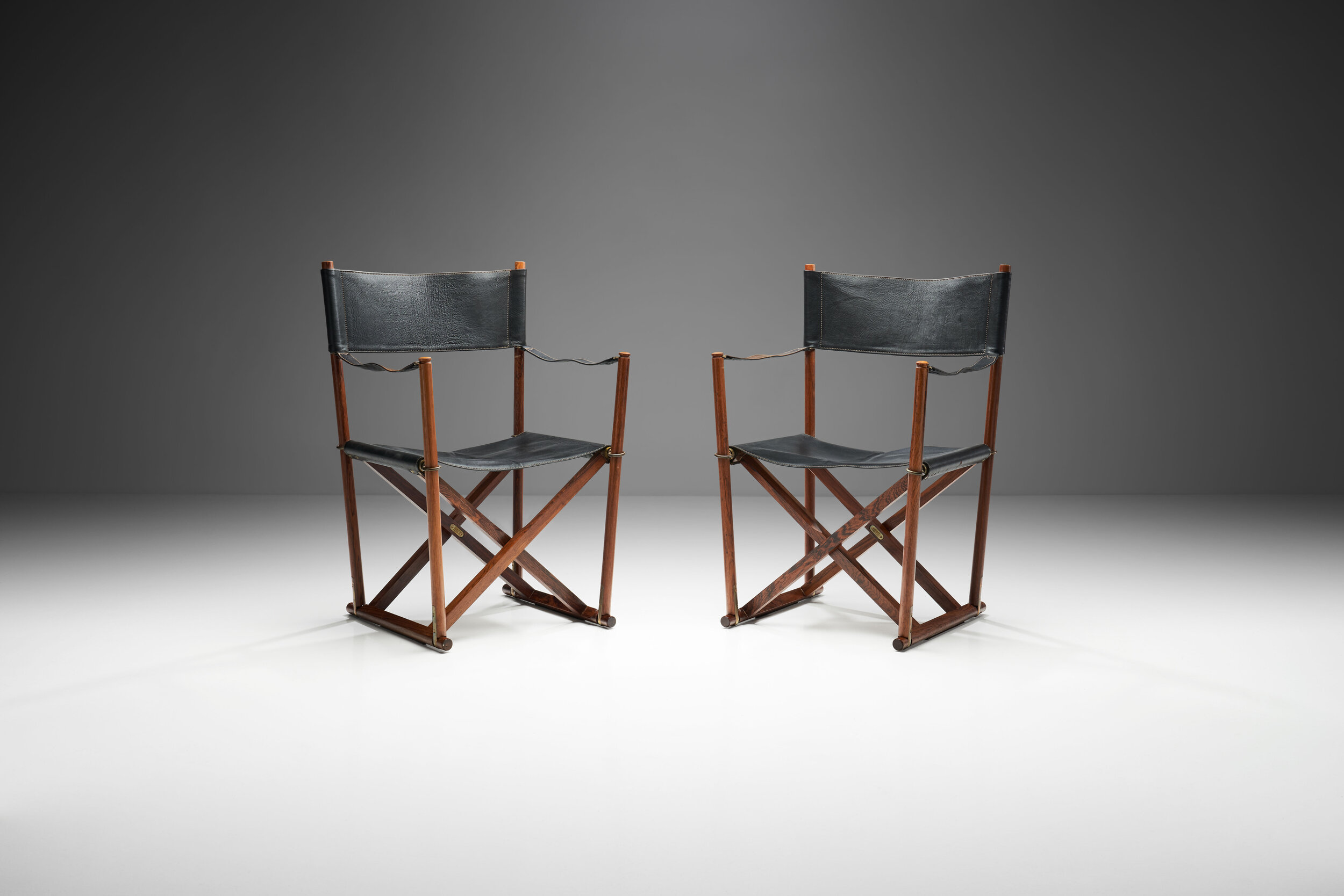 Pair of Mogens Koch “MK 16” Foldable Armchairs, Denmark 1932 (sold)