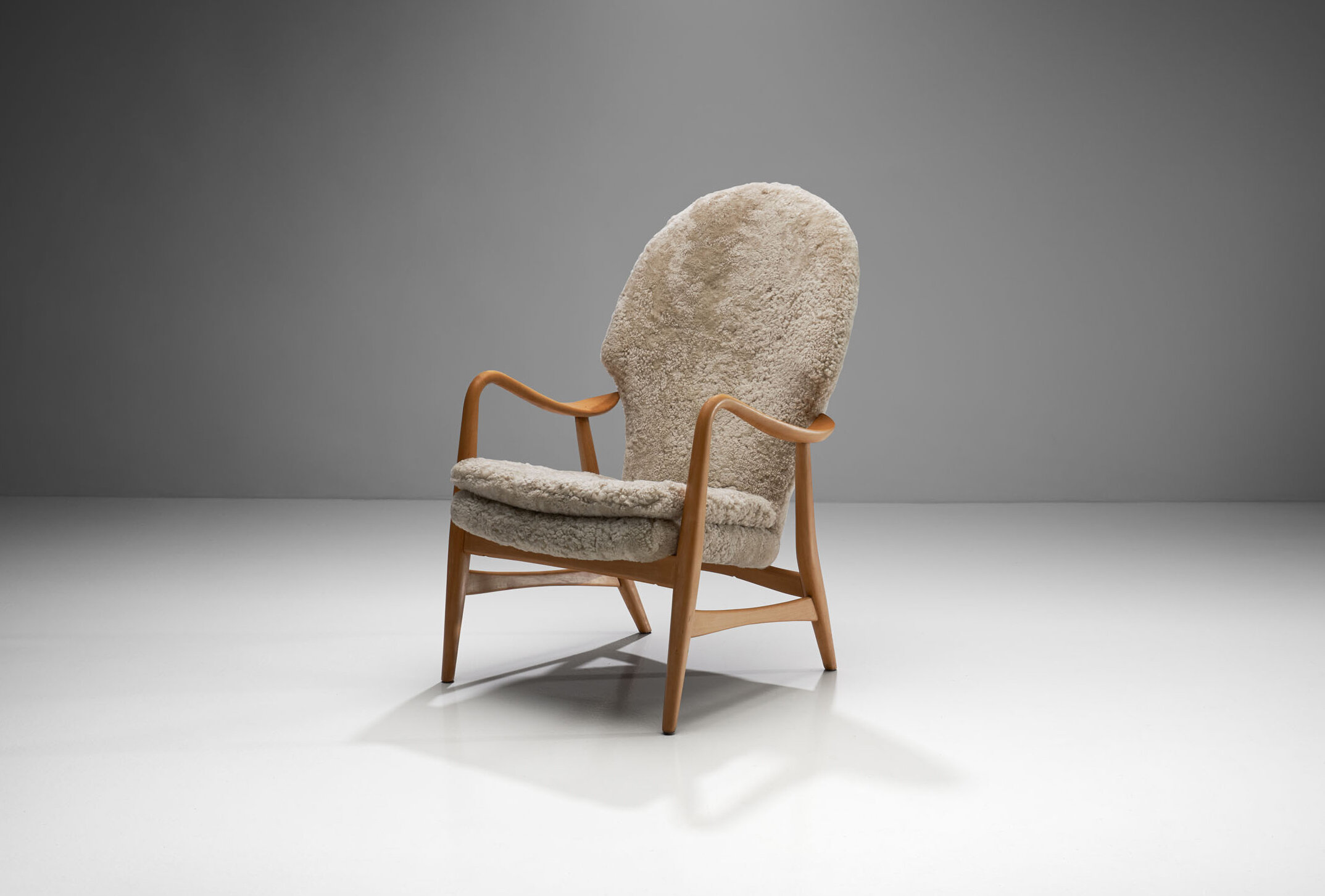 Madsen &amp; Schubell Highback Chair, Denmark 1950s (sold)
