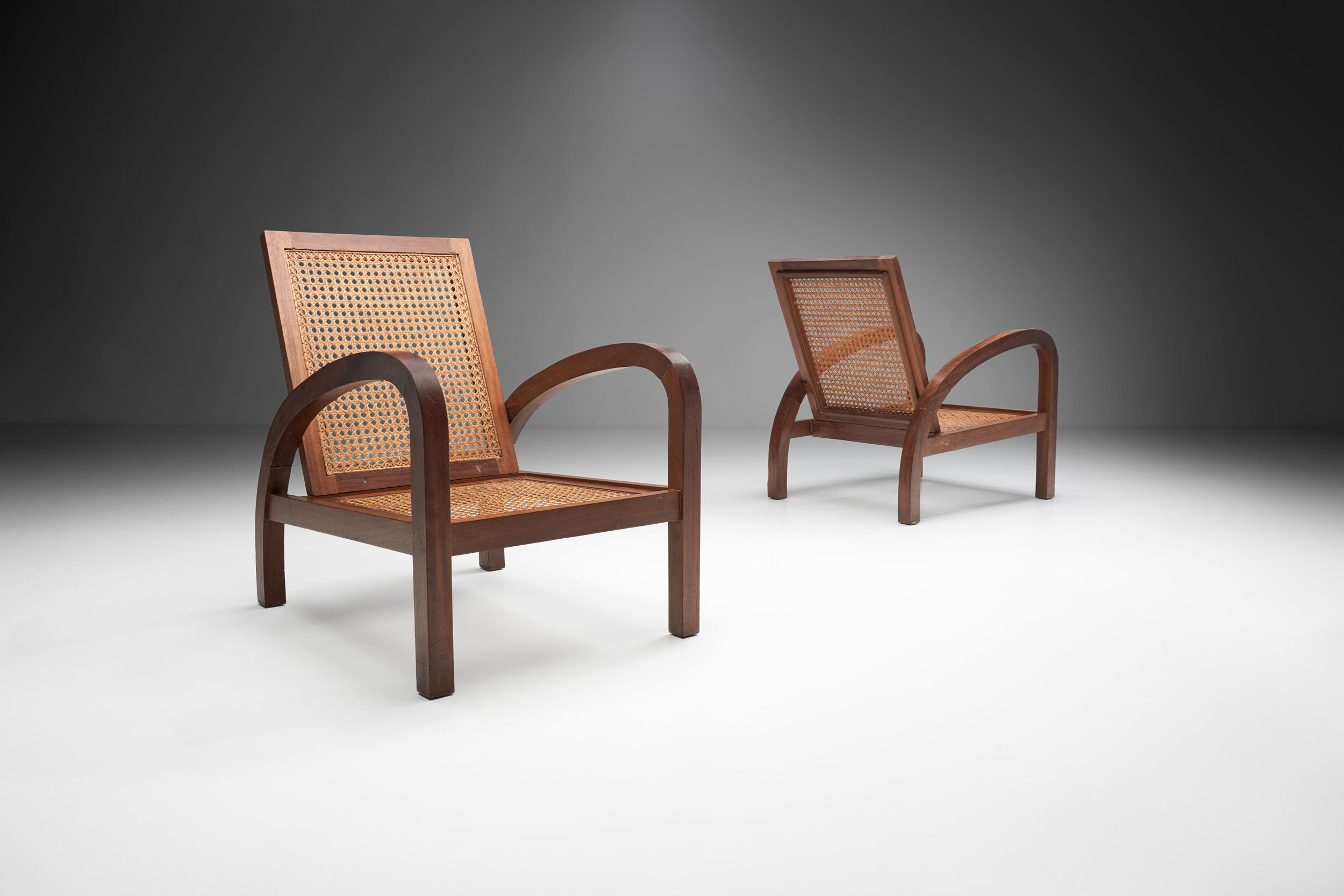 A Pair of “Fauteuils de Paquebot” Chairs, France 1950s (sold)