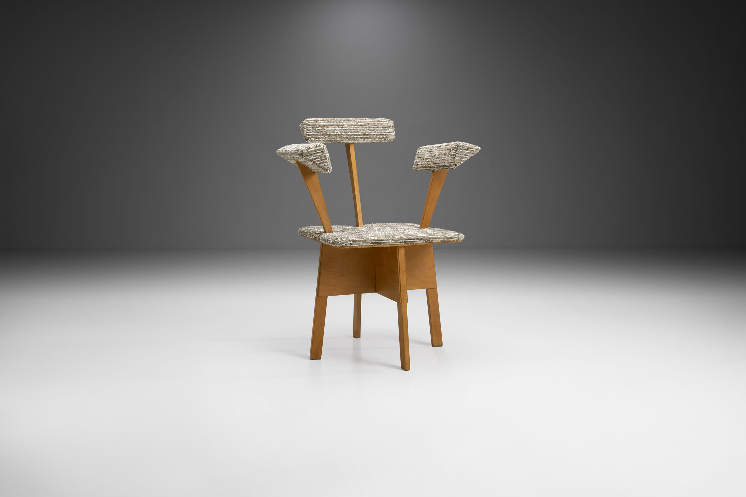 Mid-Century Dutch Plywood Chair, The Netherlands 1940s