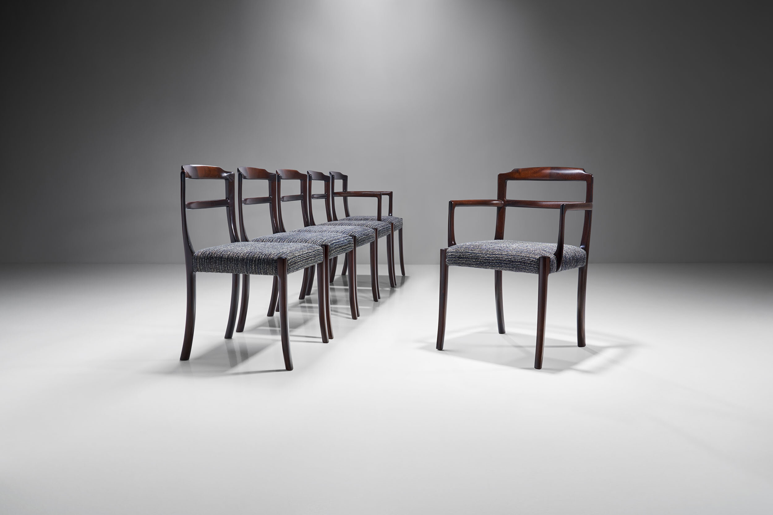 Set of Six Ole Wanscher Dining Chairs for CADO, Denmark 1960s (sold)