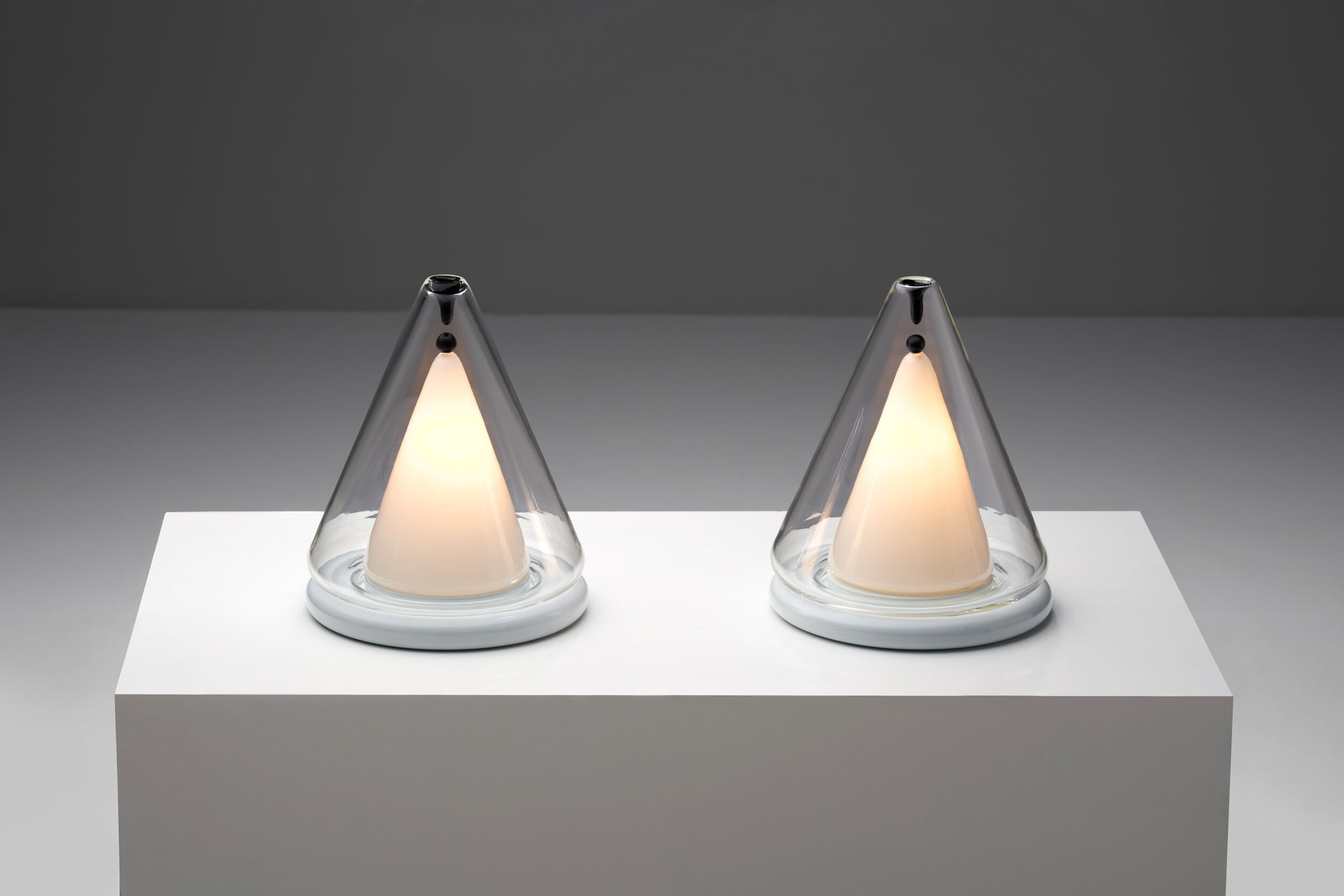 Pair of Italian Modern Table Lamps, Italy 1980s (sold)