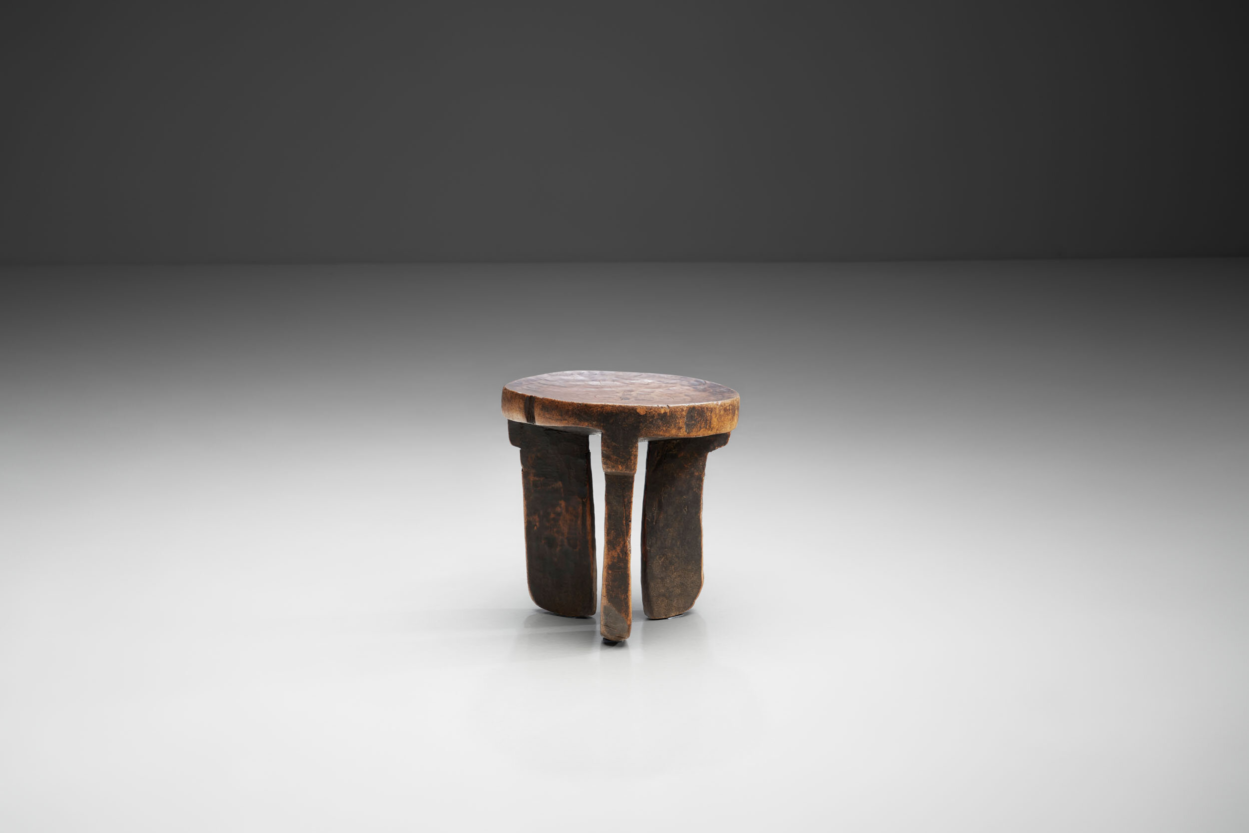 African Solid Wood Stool, Africa ca 1950s (sold)