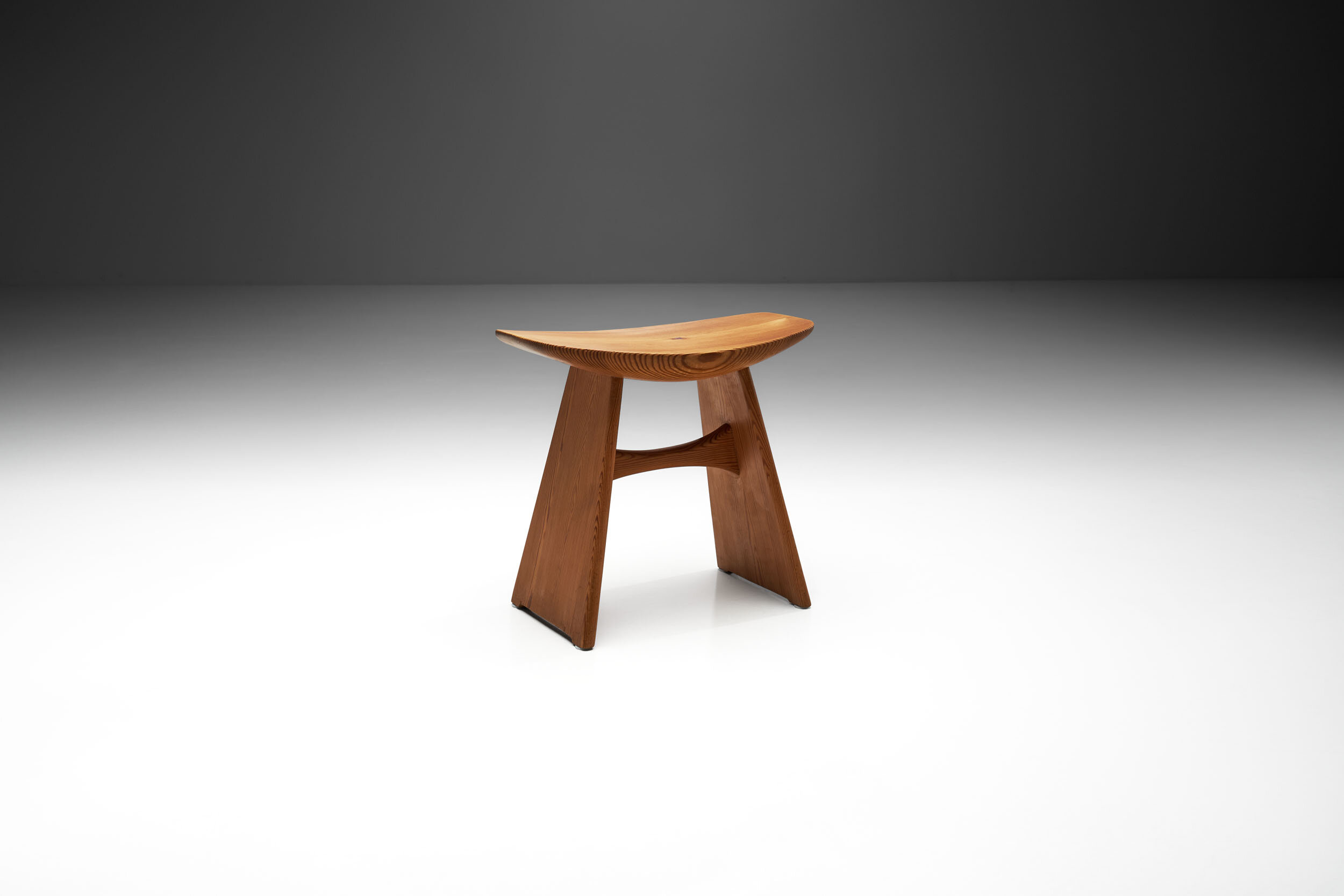 Nordic Pine Stool, Scandinavia mid-20th century (sold)