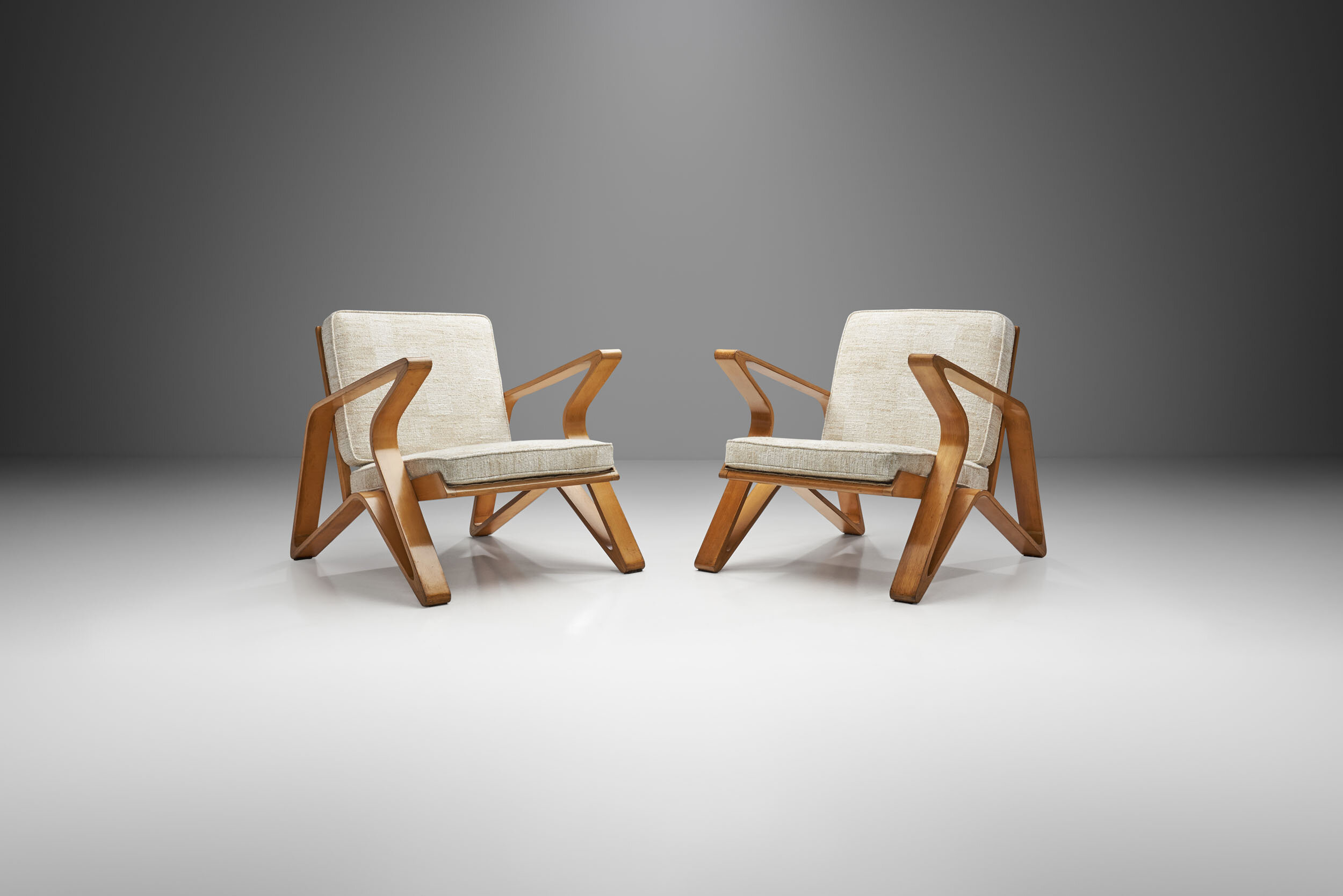 Rare De Coene Frères Lounge Chairs, Belgium 1950s (sold)