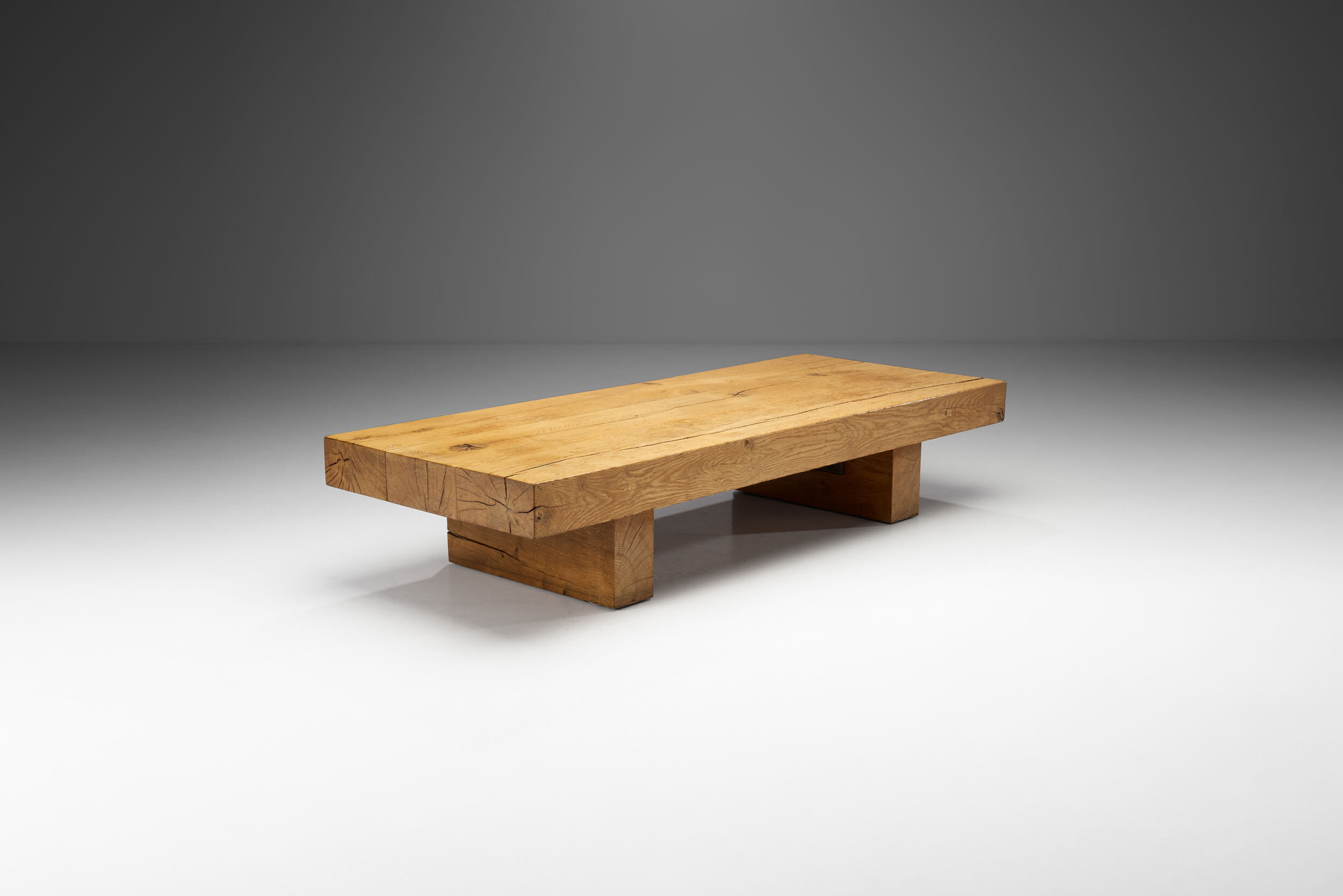 Scandinavian Solid Oak Coffee Table, Sweden 1960s (sold)