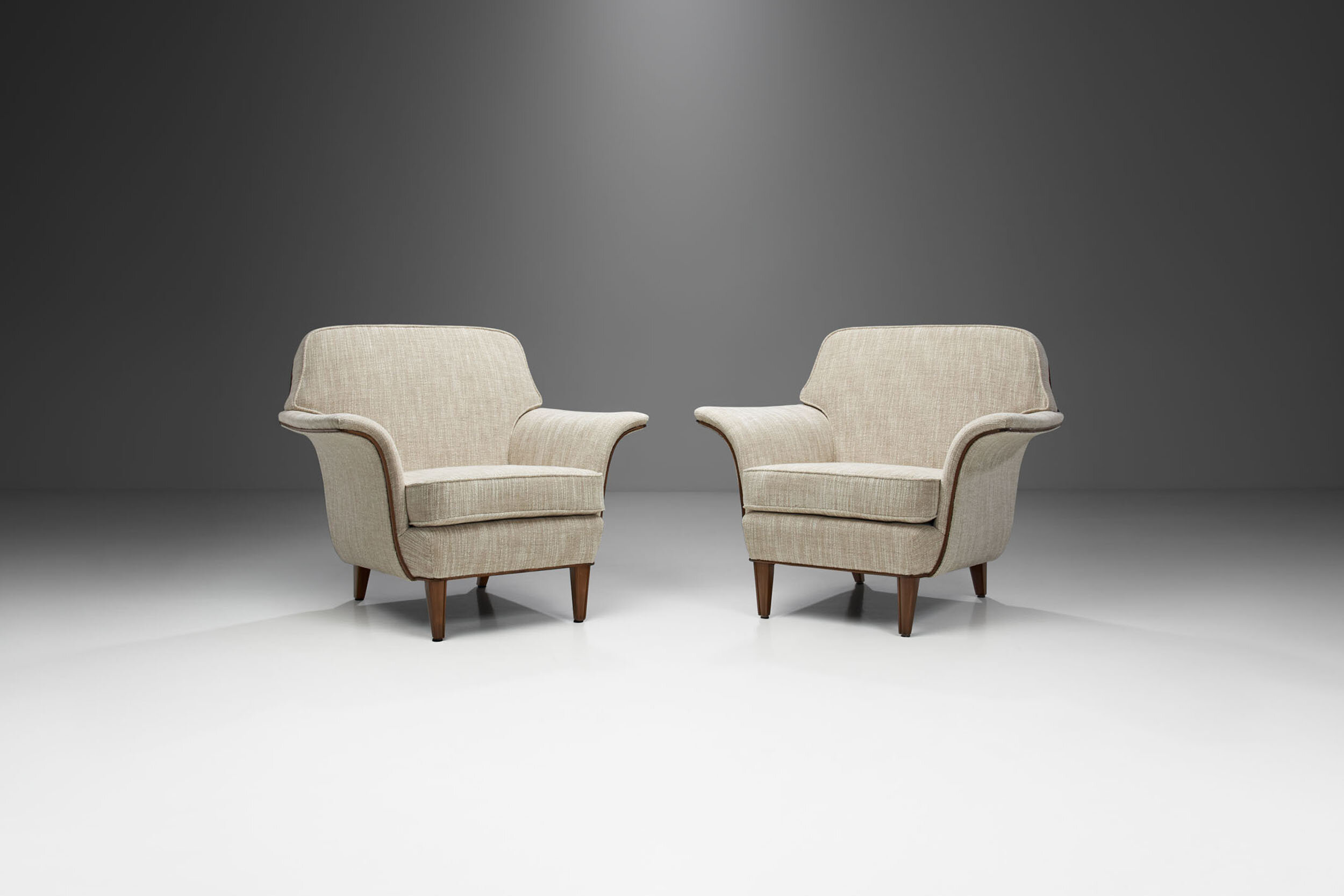 Swedish Mid-Century Cabinetmaker Armchairs, Sweden 1950s