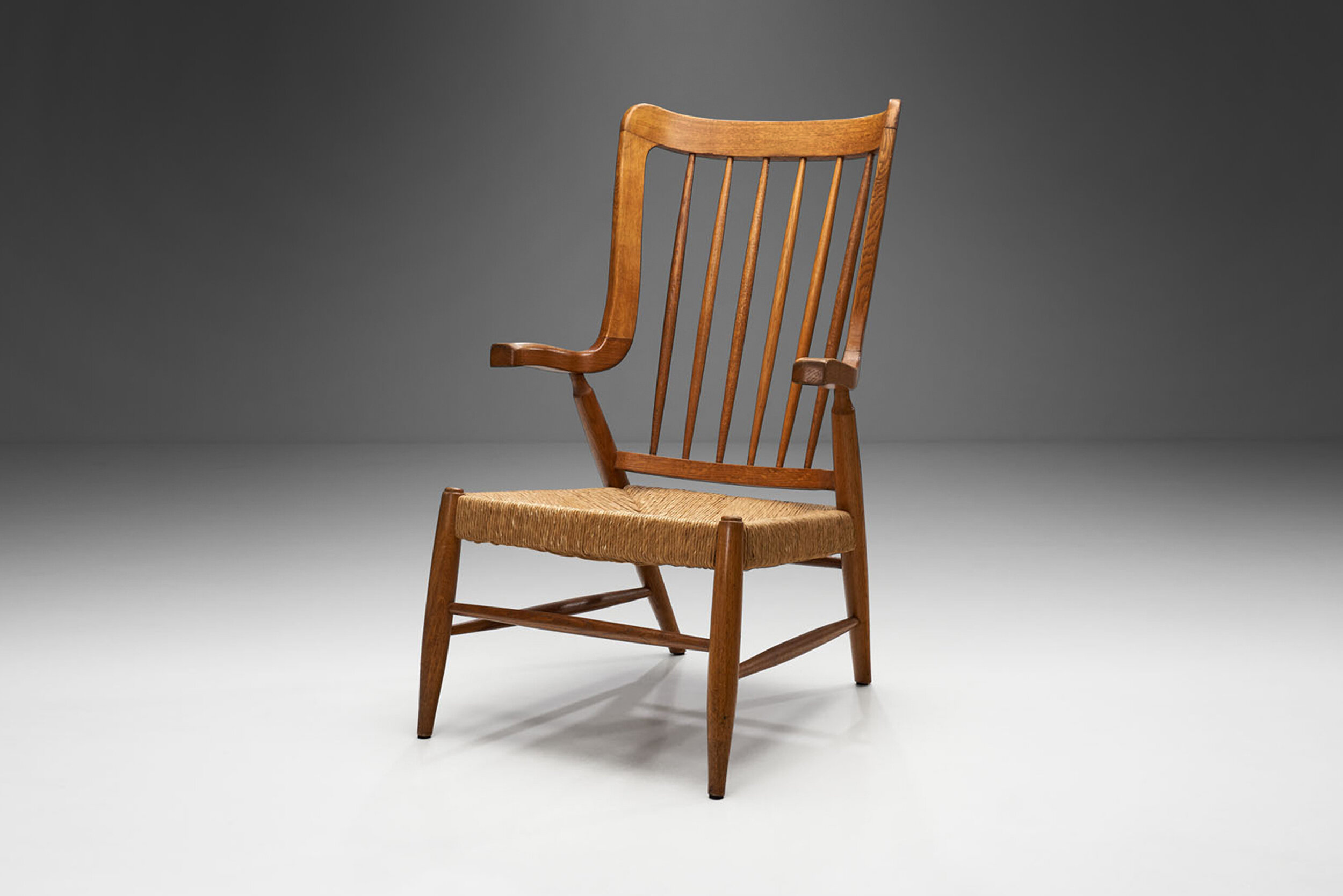 Dutch Armchair with “Floating” Armrests, The Netherlands 1950s (sold)