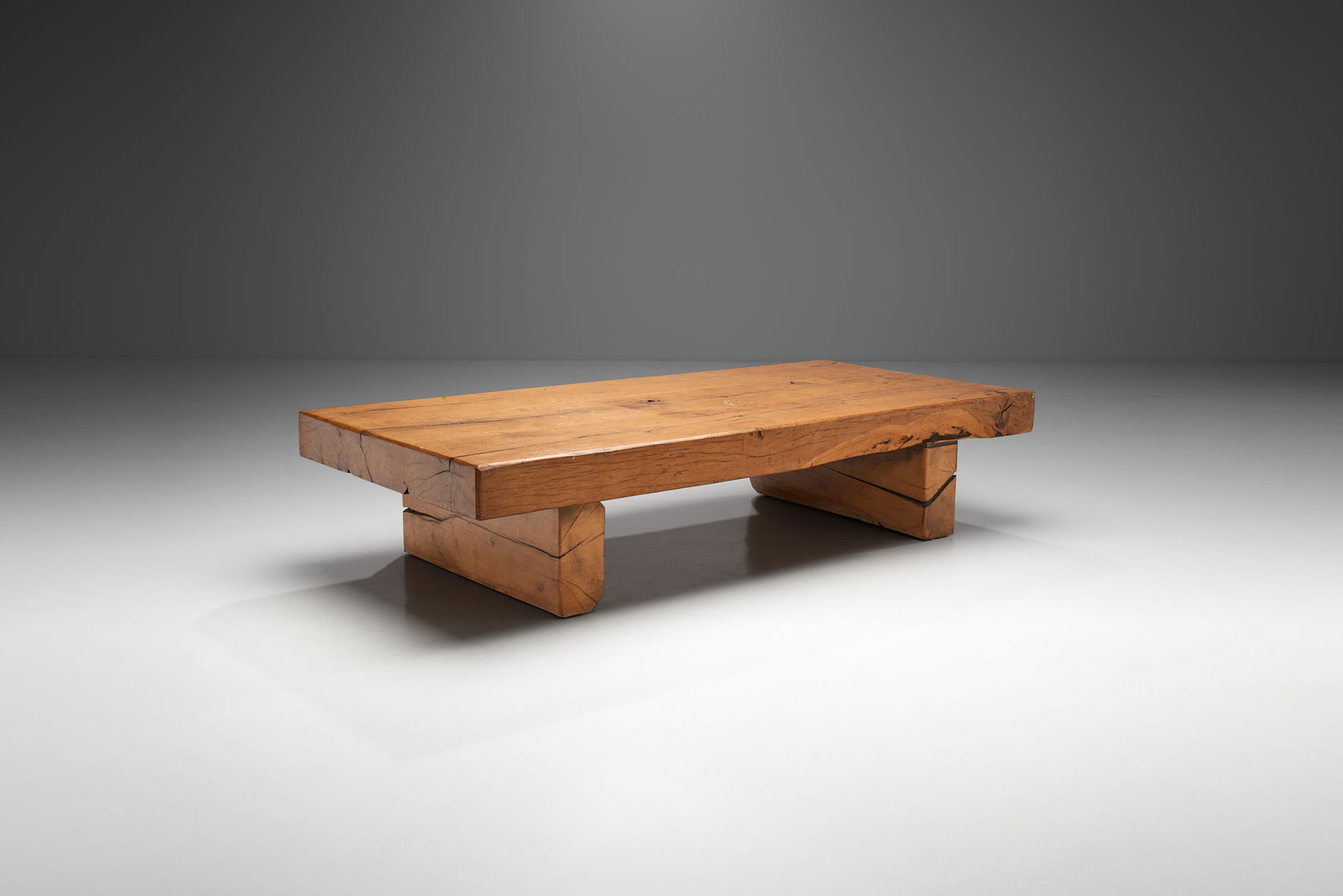 Scandinavian Solid Wood Coffee Table, Scandinavia ca 1950s (sold)