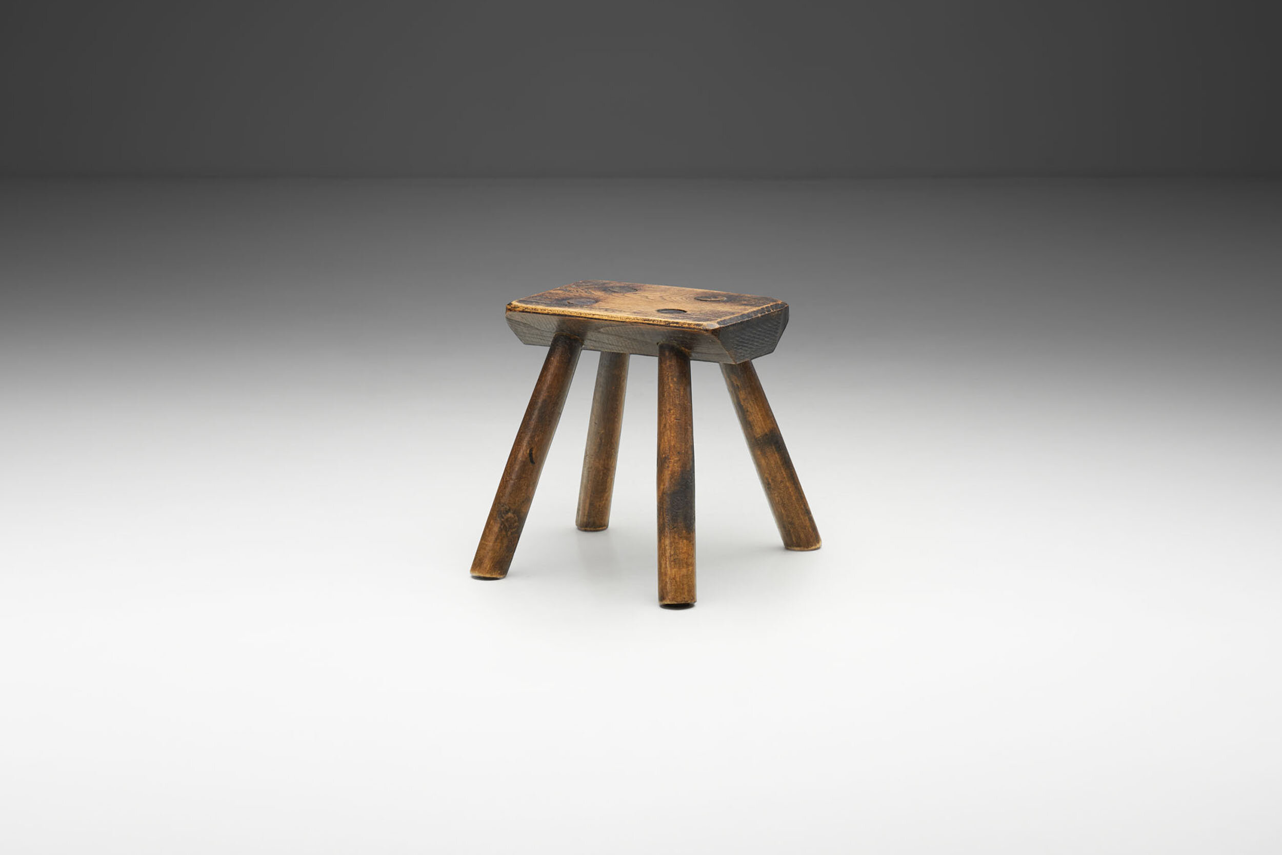 Scandinavian Wabi Sabi Stool, Scandinavia ca 1950s (sold)