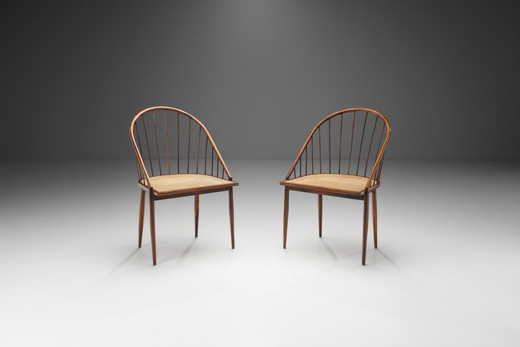 Danish Cabinetmaker Oak and Paper Cord Chair, Denmark 1940s