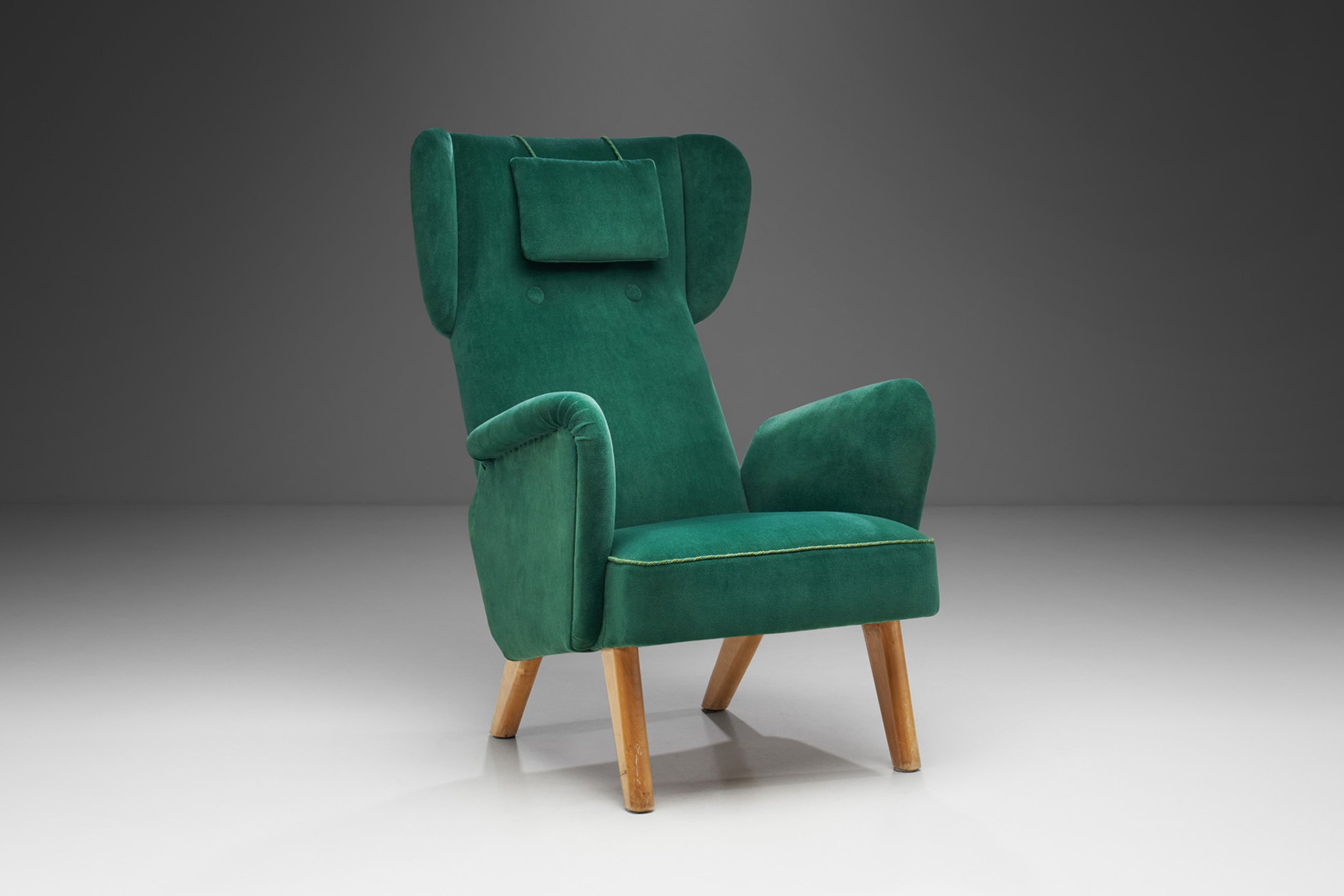 Carl Gustaf Hiort af Ornäs Armchair for Hiort Tuote Puunveisto, Finland mid-1940s